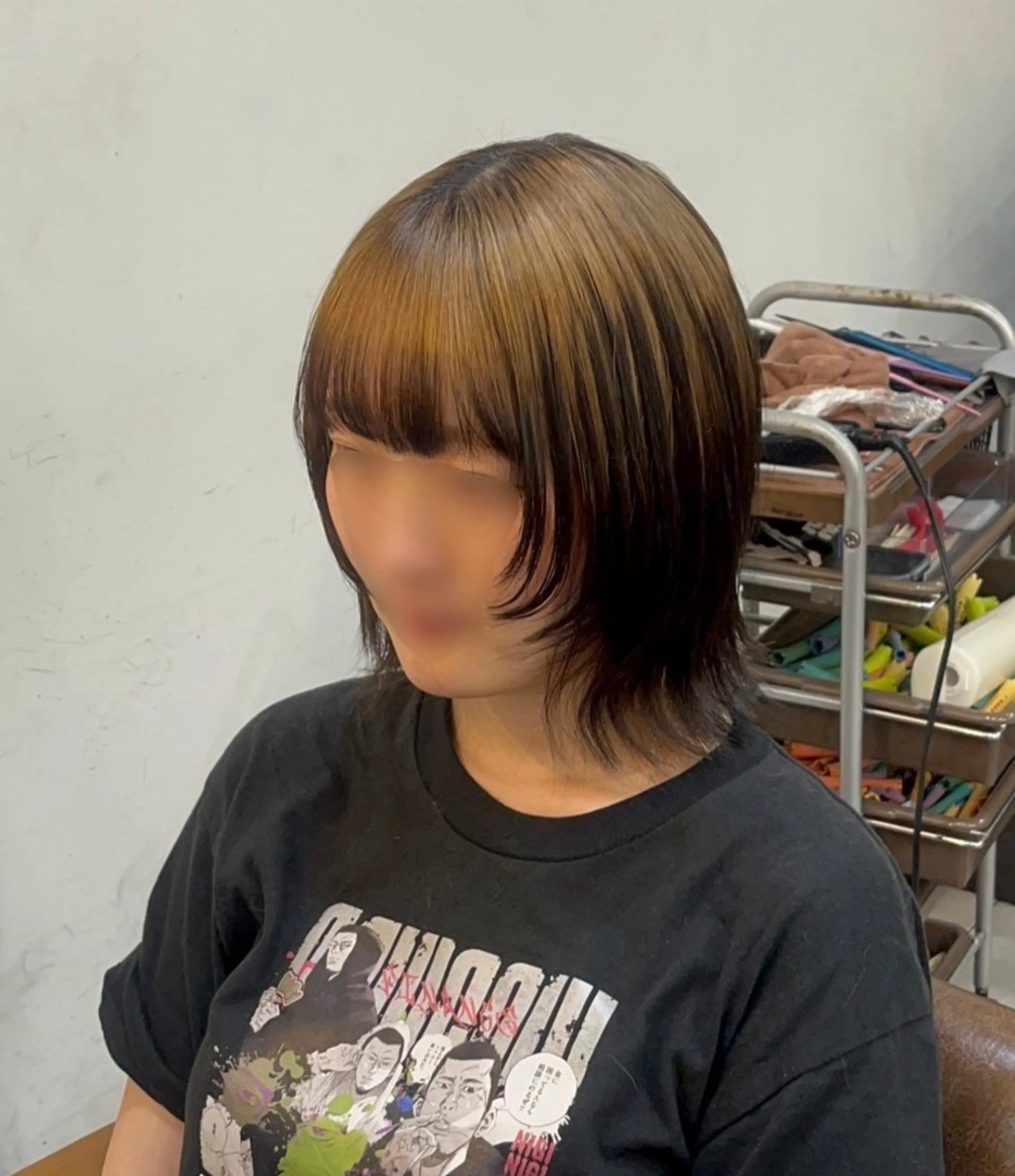 ミディアム カット ヘアカラー mit bytree MISAKI🎀のヘアスタイル