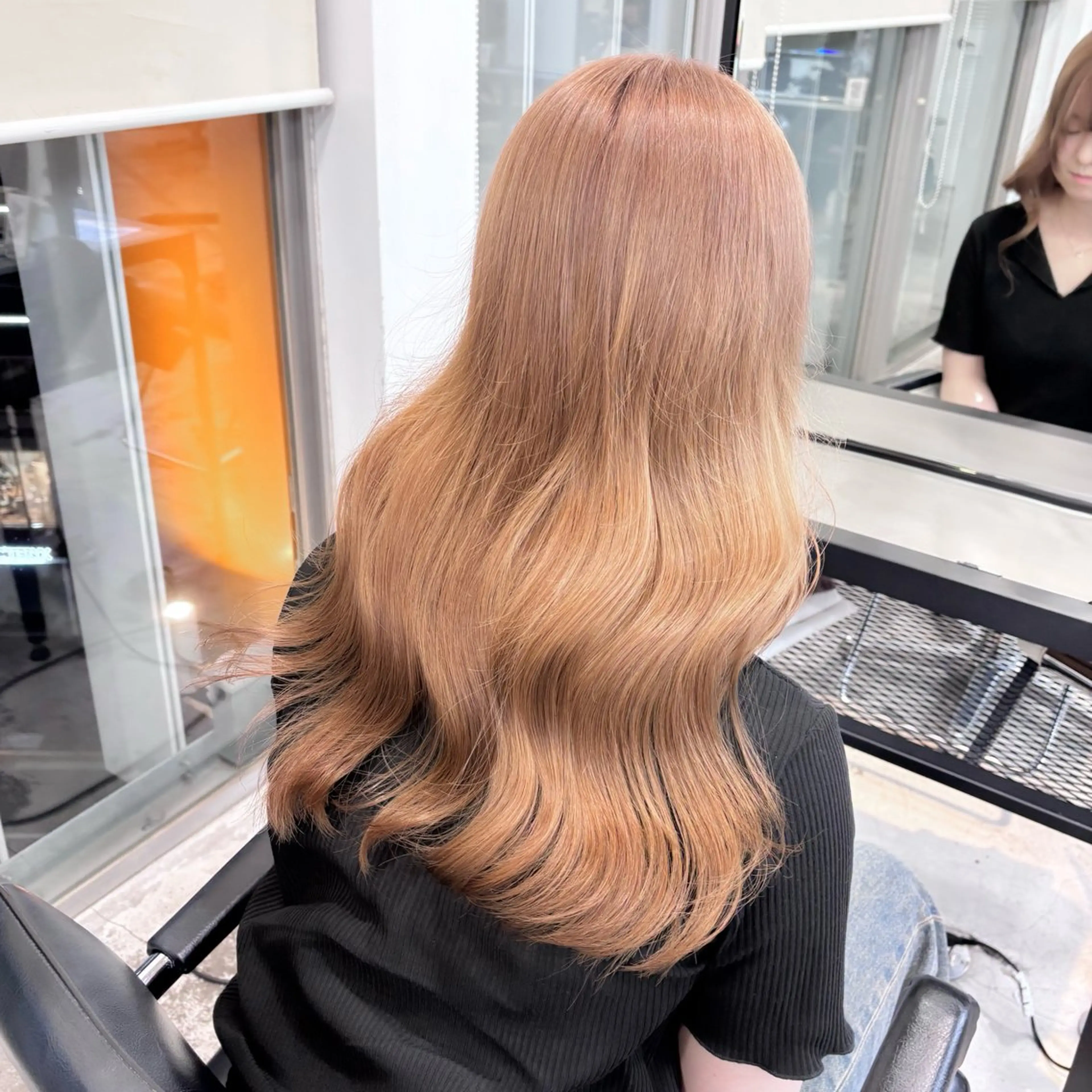 ミディアム カラー ヘアアレンジ ヘアカラー トリートメント 🎀モテ暖色× エクステ🎀あかりのヘアスタイル