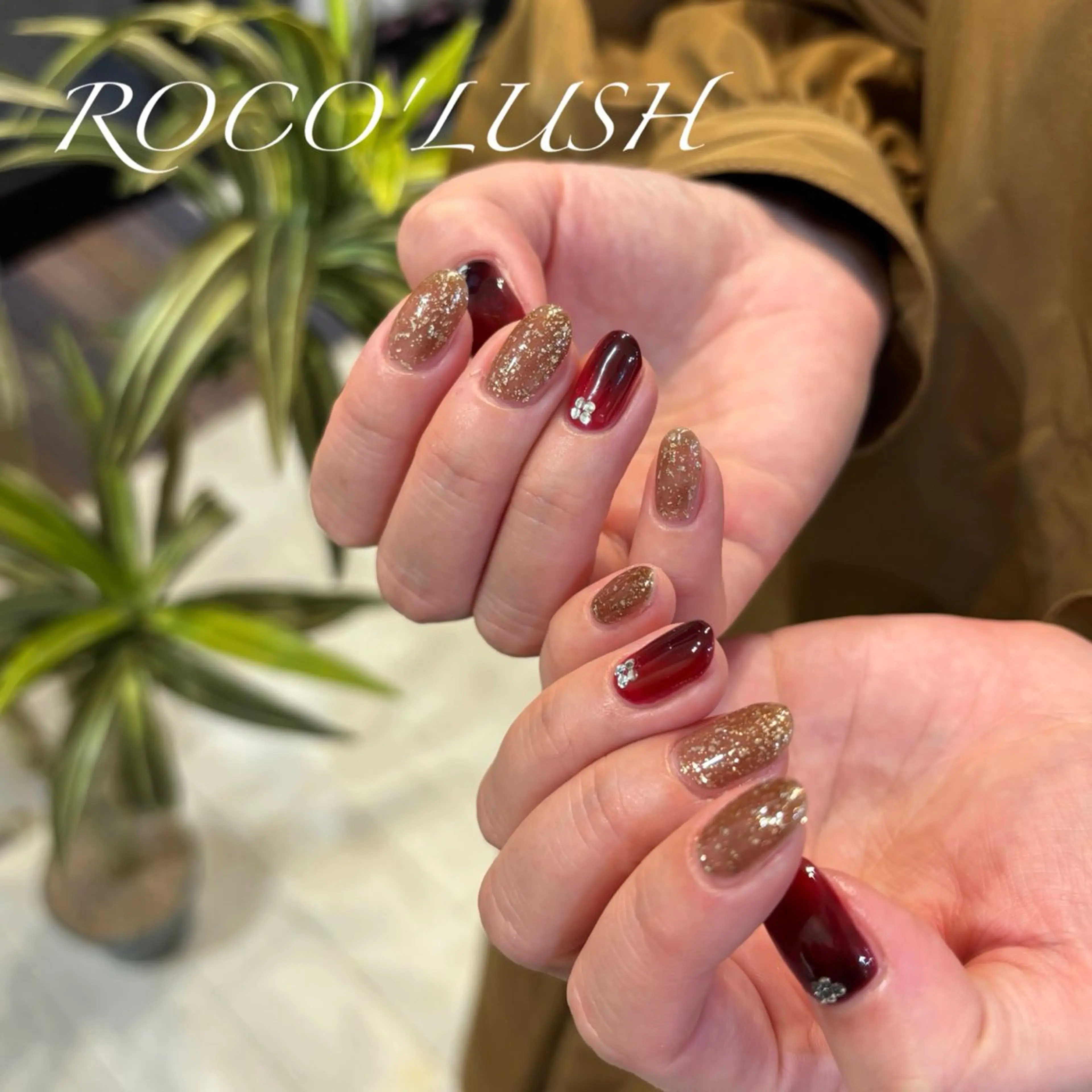 ネイル グラデーション オフィスネイル バレンタイン 冬ネイル クリスマス 🌸ロコラッシュ 恵比寿🌸のネイルデザイン