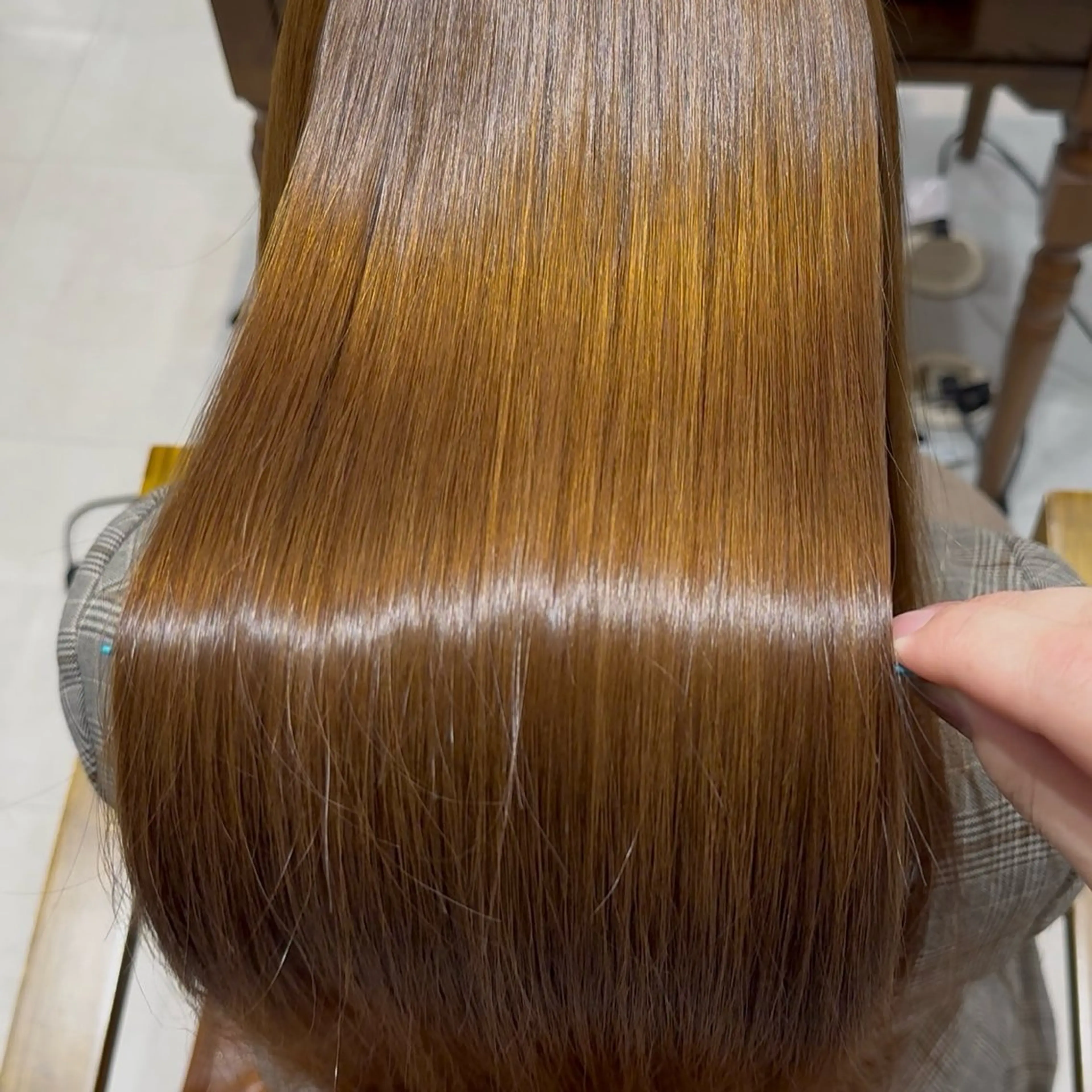 ロング カット 縮毛矯正 縮毛矯正／ 堺 健人のヘアスタイル