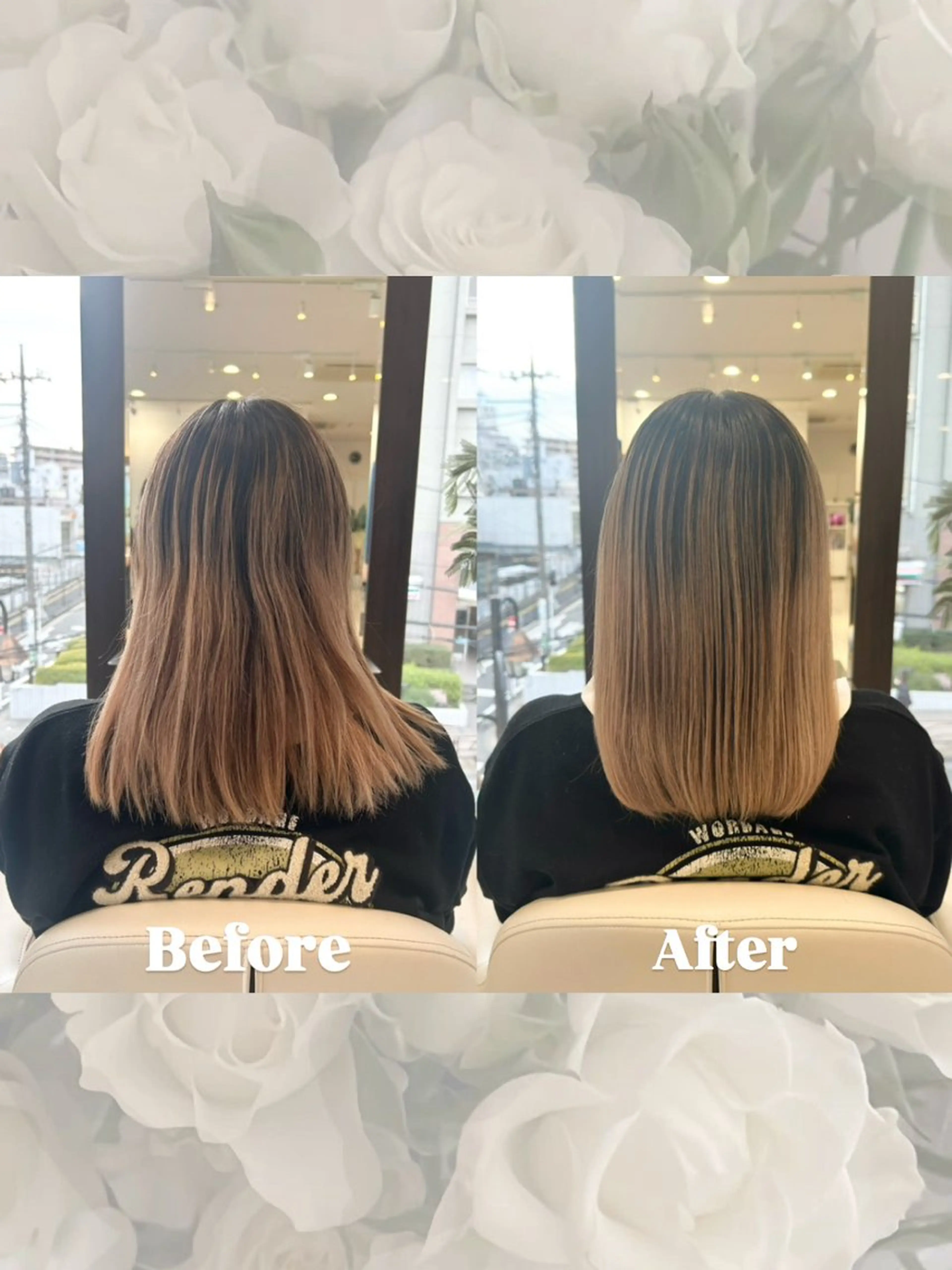 ミディアム 髪質改善 トリートメント 韓国/レイヤーカット Minori🖤✨のヘアスタイル