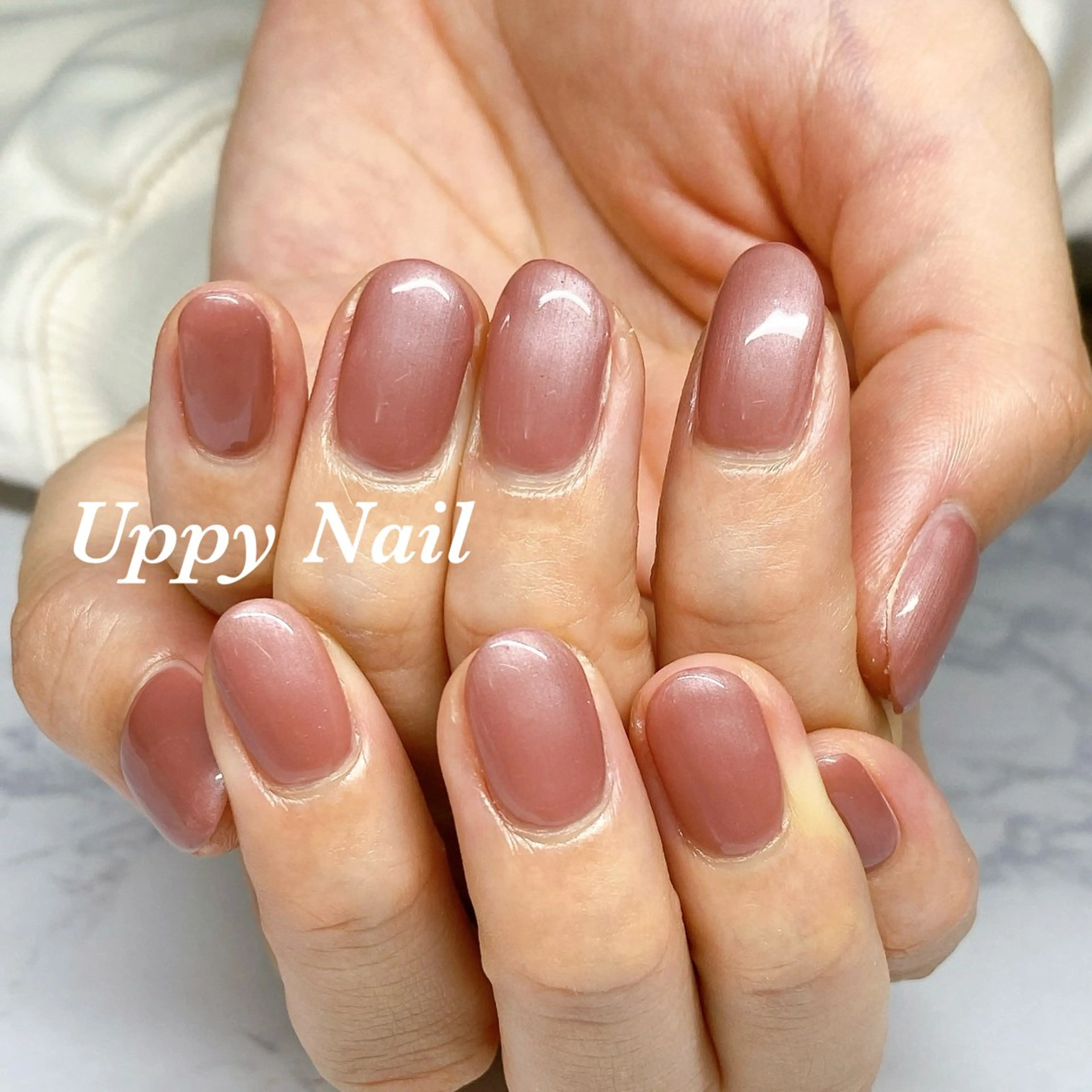 ネイル オフィスネイル ワンカラーネイル ハンドネイル Uppy Nail ukyoのネイルデザイン