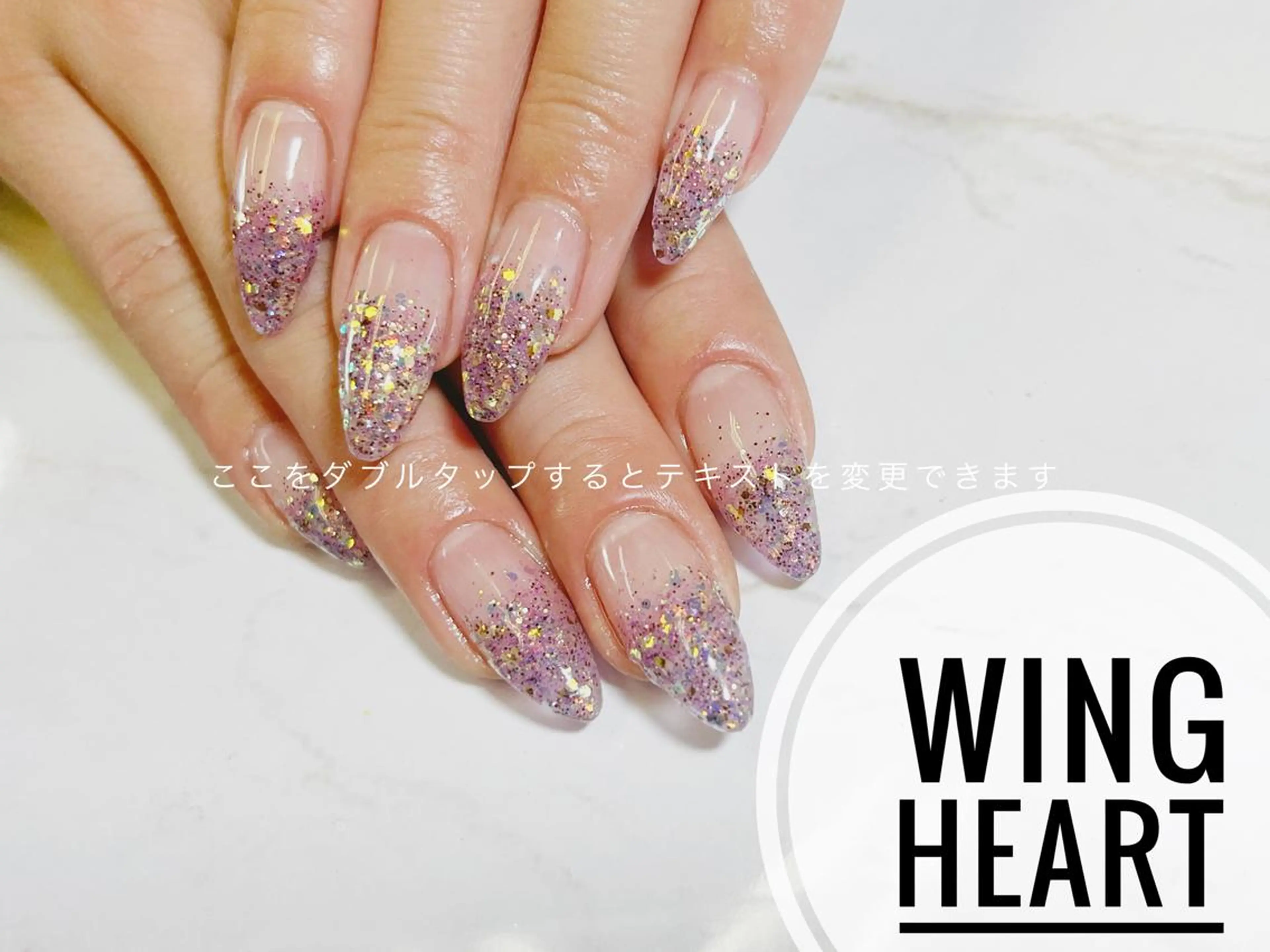 ロング ネイル ハンドネイル H NANAのネイルデザイン