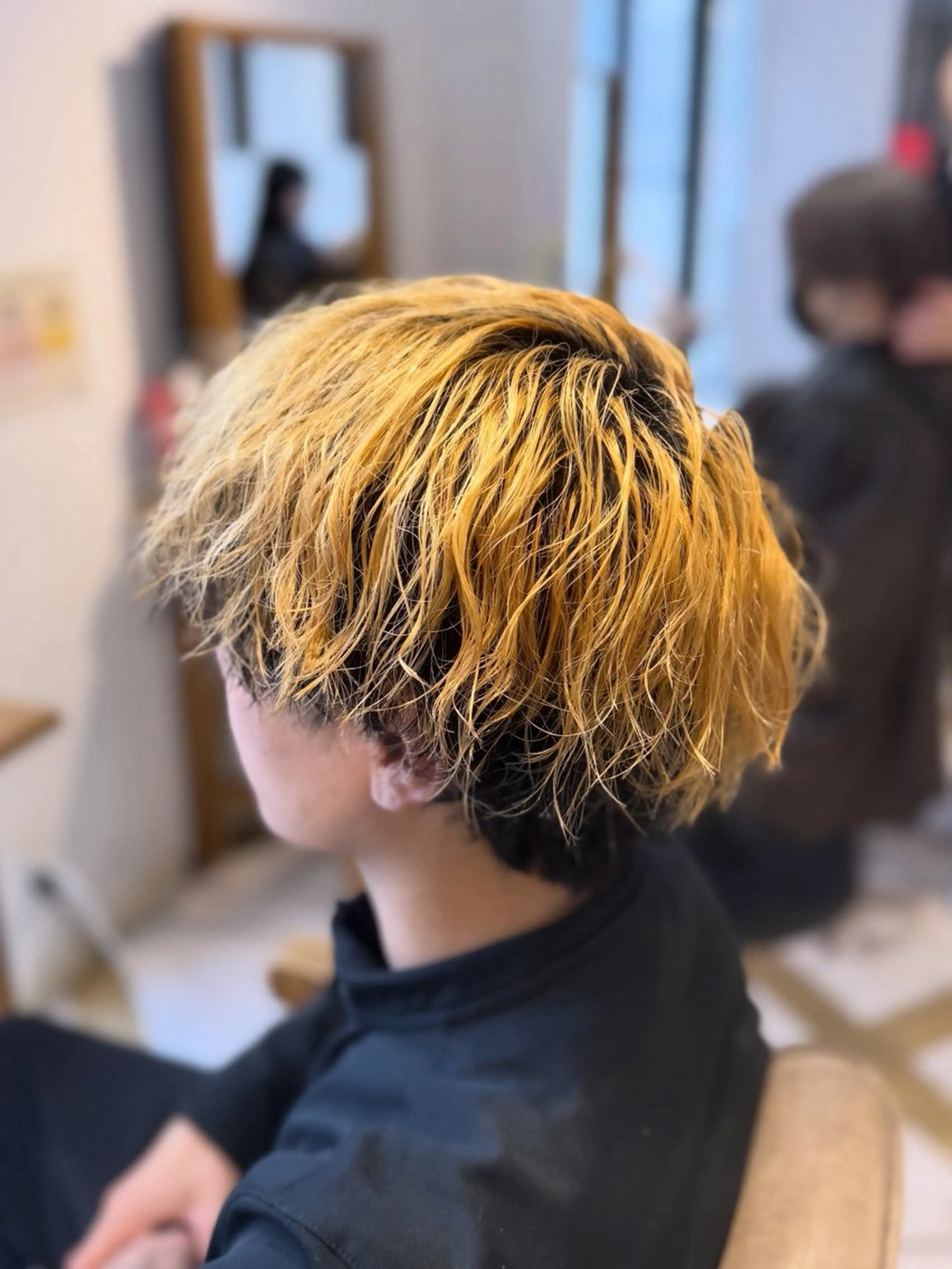 カラー メンズ ヘアカラー トリートメント せいと/レイヤー/ ハイトーン/艶髪のヘアスタイル