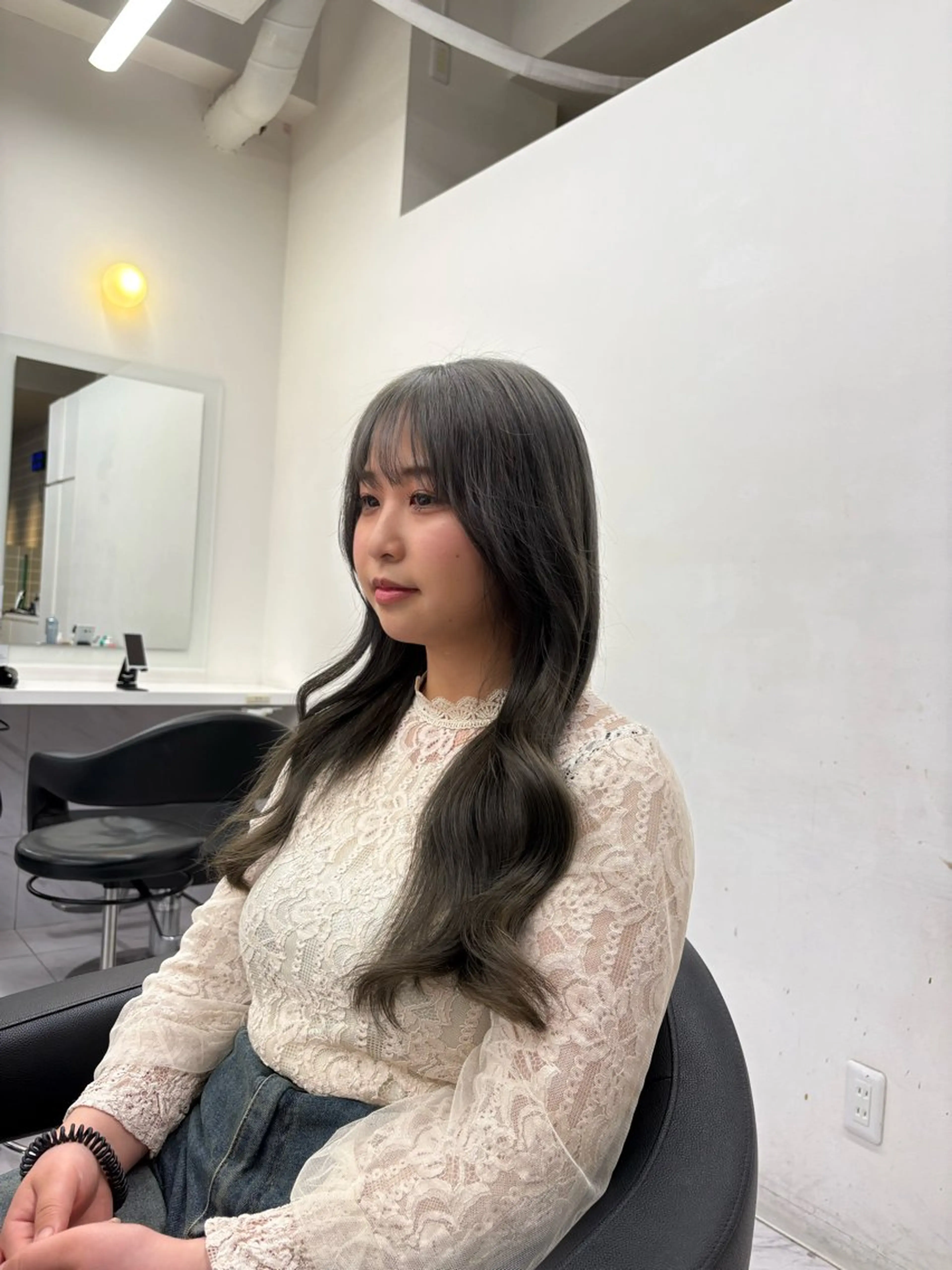 カラー ヘアカラー トリートメント 透明感ベージュ🤎 ナチュラルレイヤーのヘアスタイル