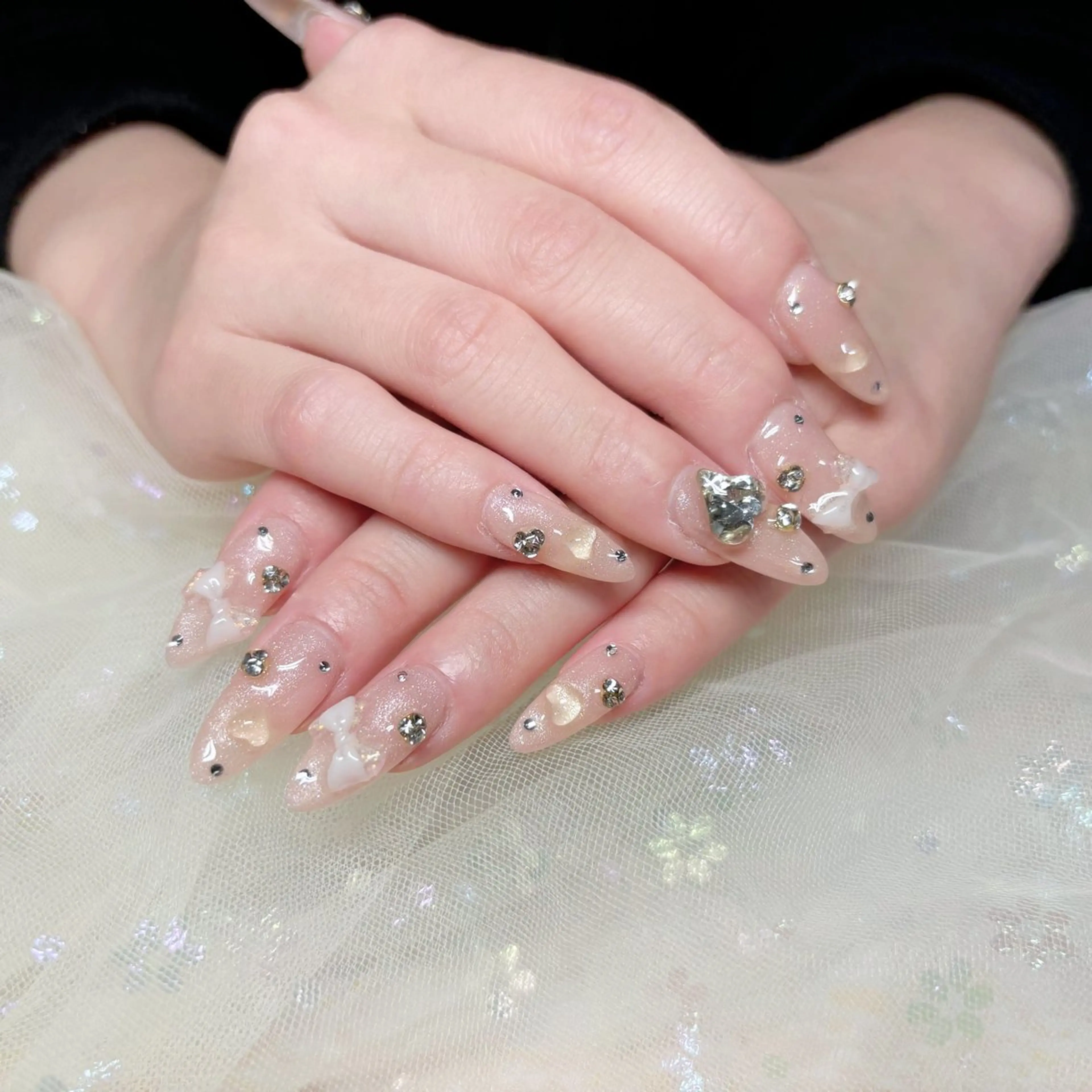 ネイル ハンドネイル H3 Nail Tsuki🦋💙のネイルデザイン