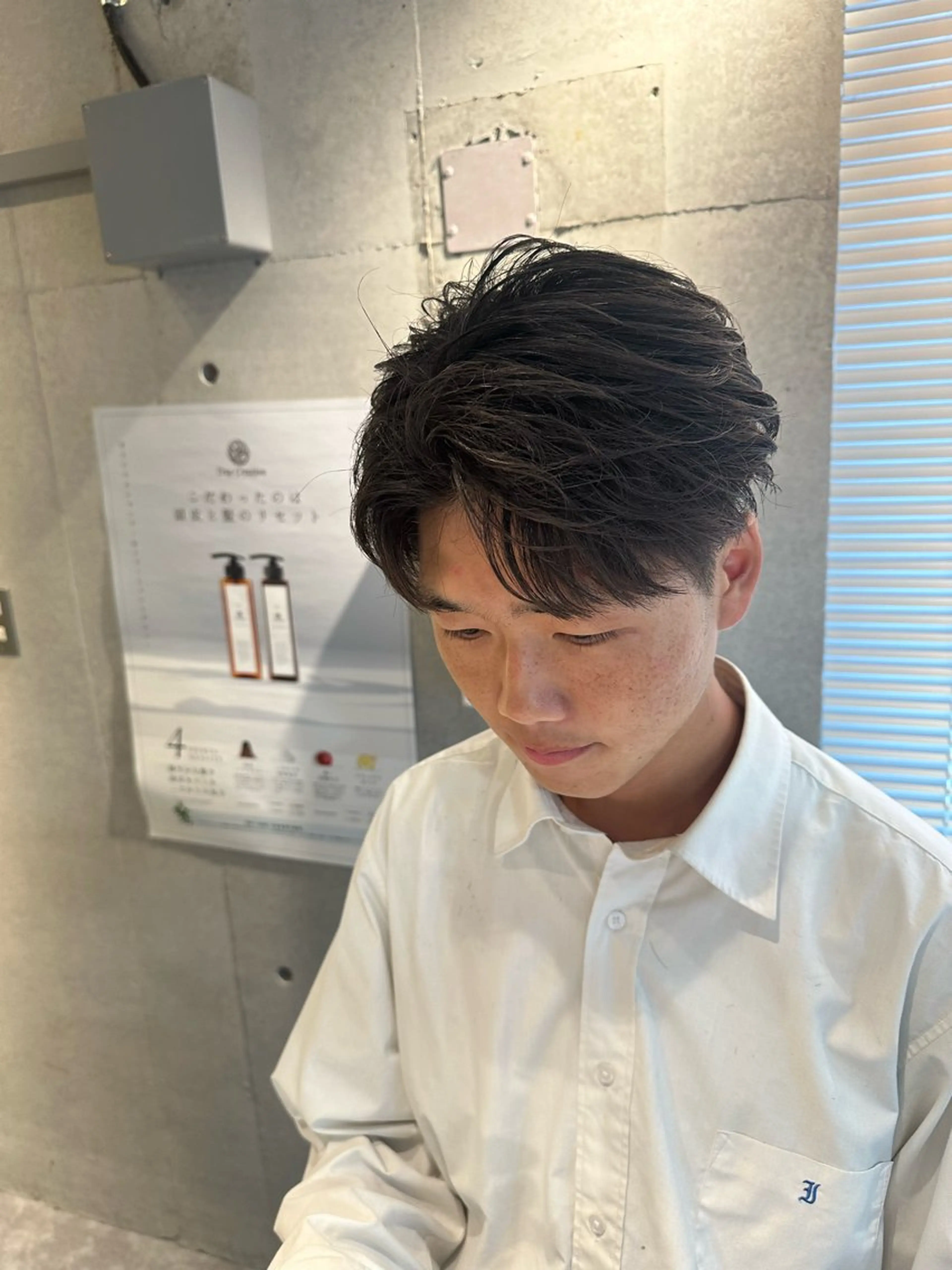 パーマ メンズ カット パーマ 💎メンズカット ／フェザー／細野💎のヘアスタイル