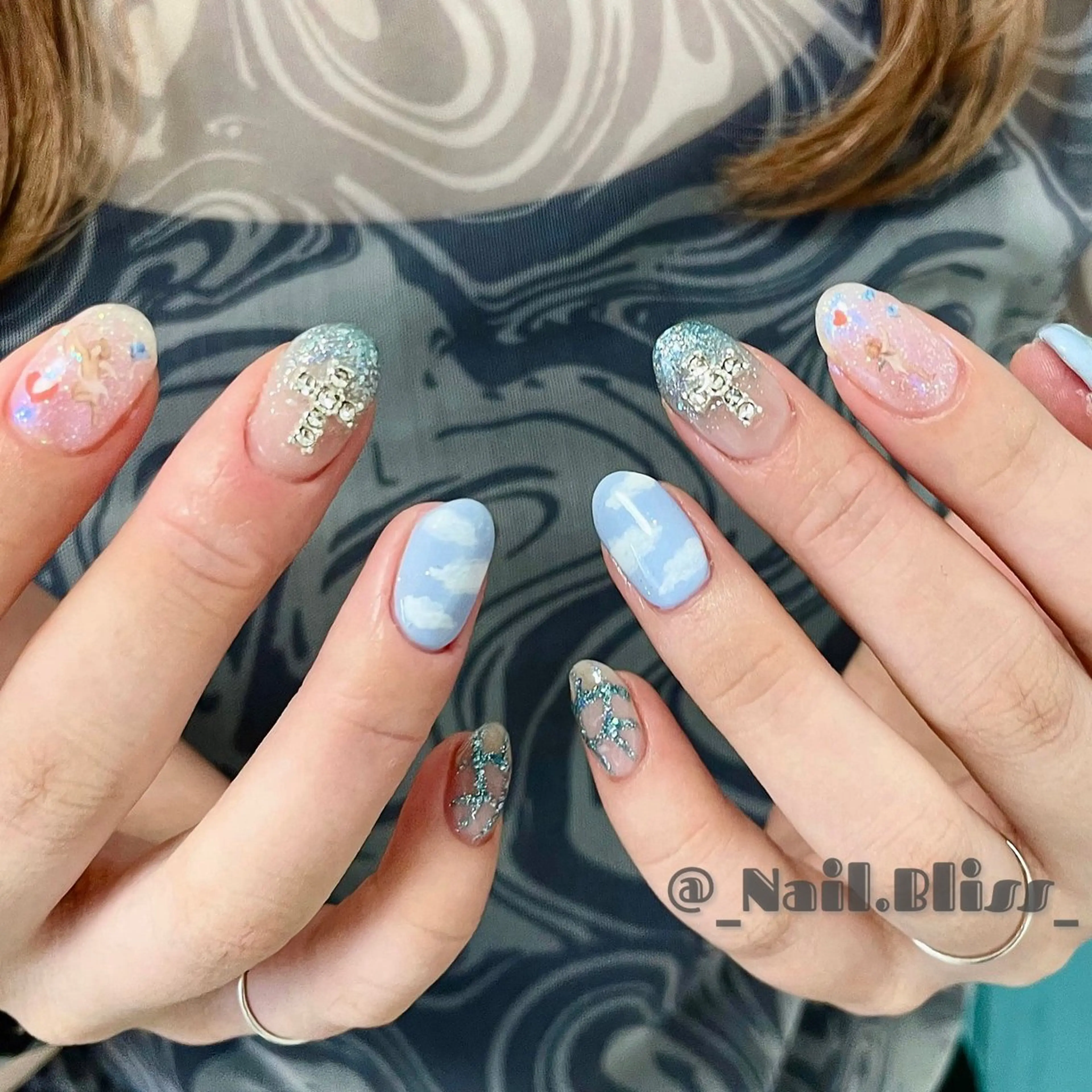 ネイル 持ち込み ハンドネイル NAIL BLISSのネイルデザイン