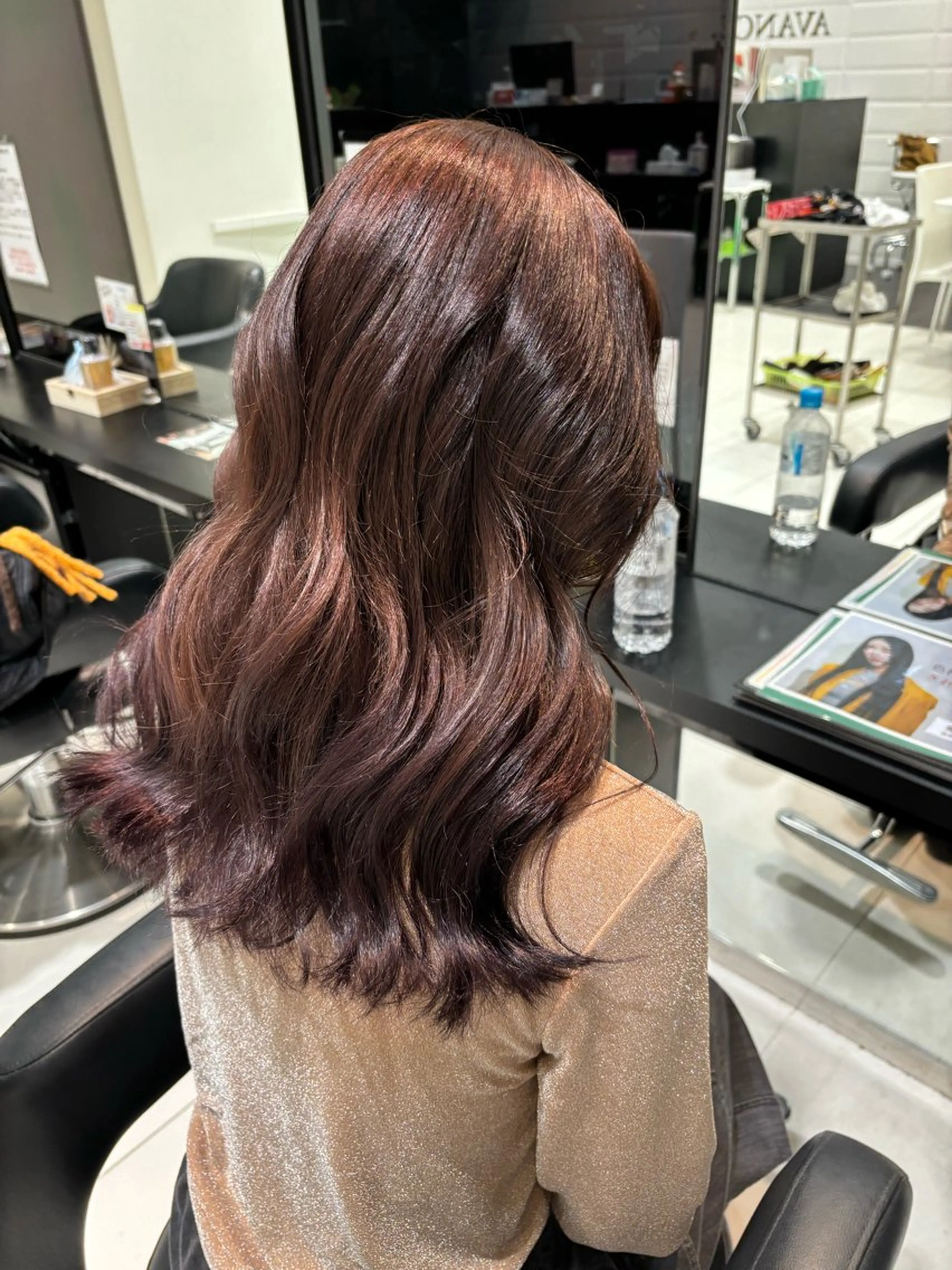 ロング ヘアカラー トリートメント 💞韓国カラー💞 あやかのヘアスタイル