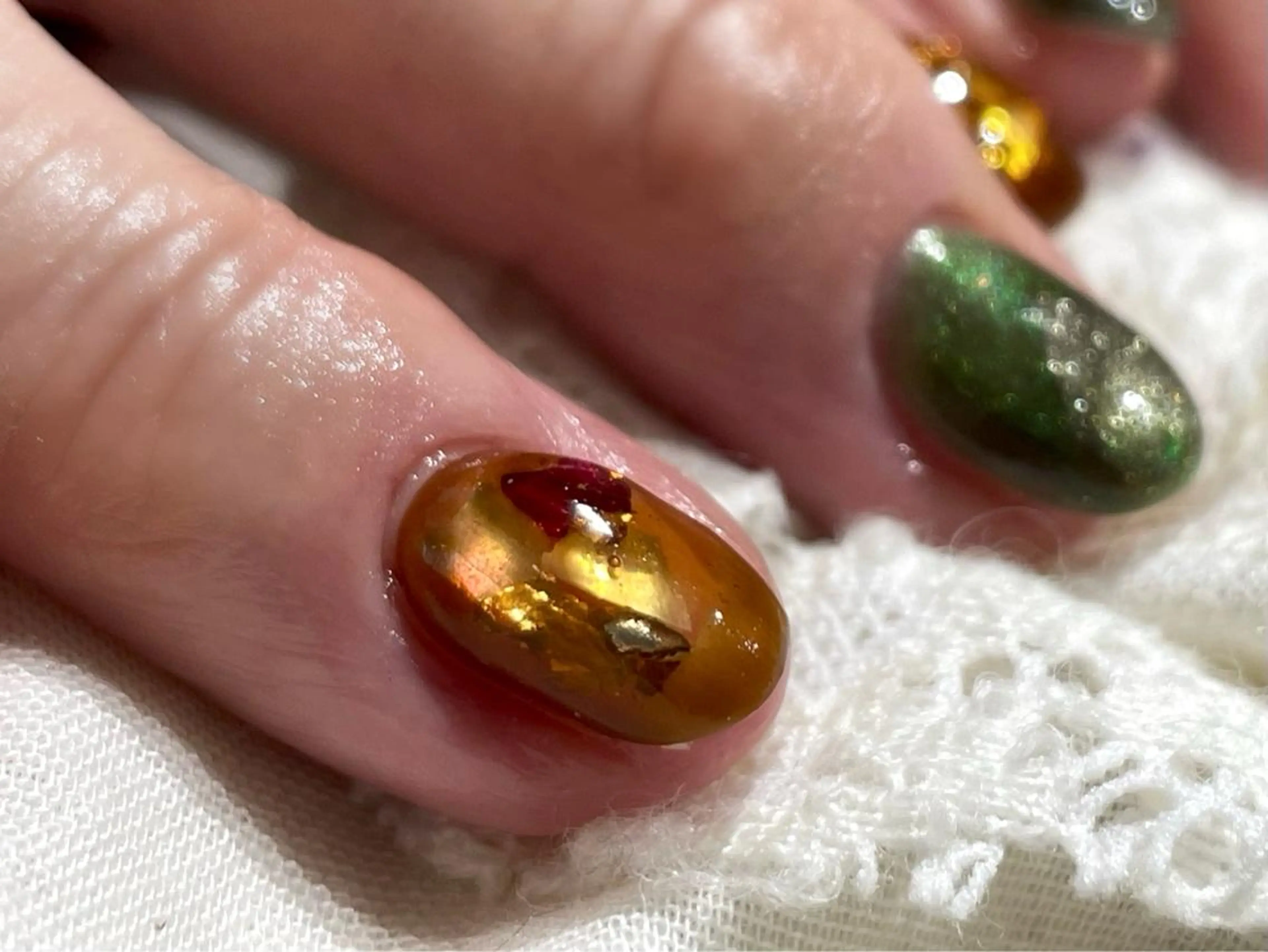 ショート m kaori𓃟のネイルデザイン