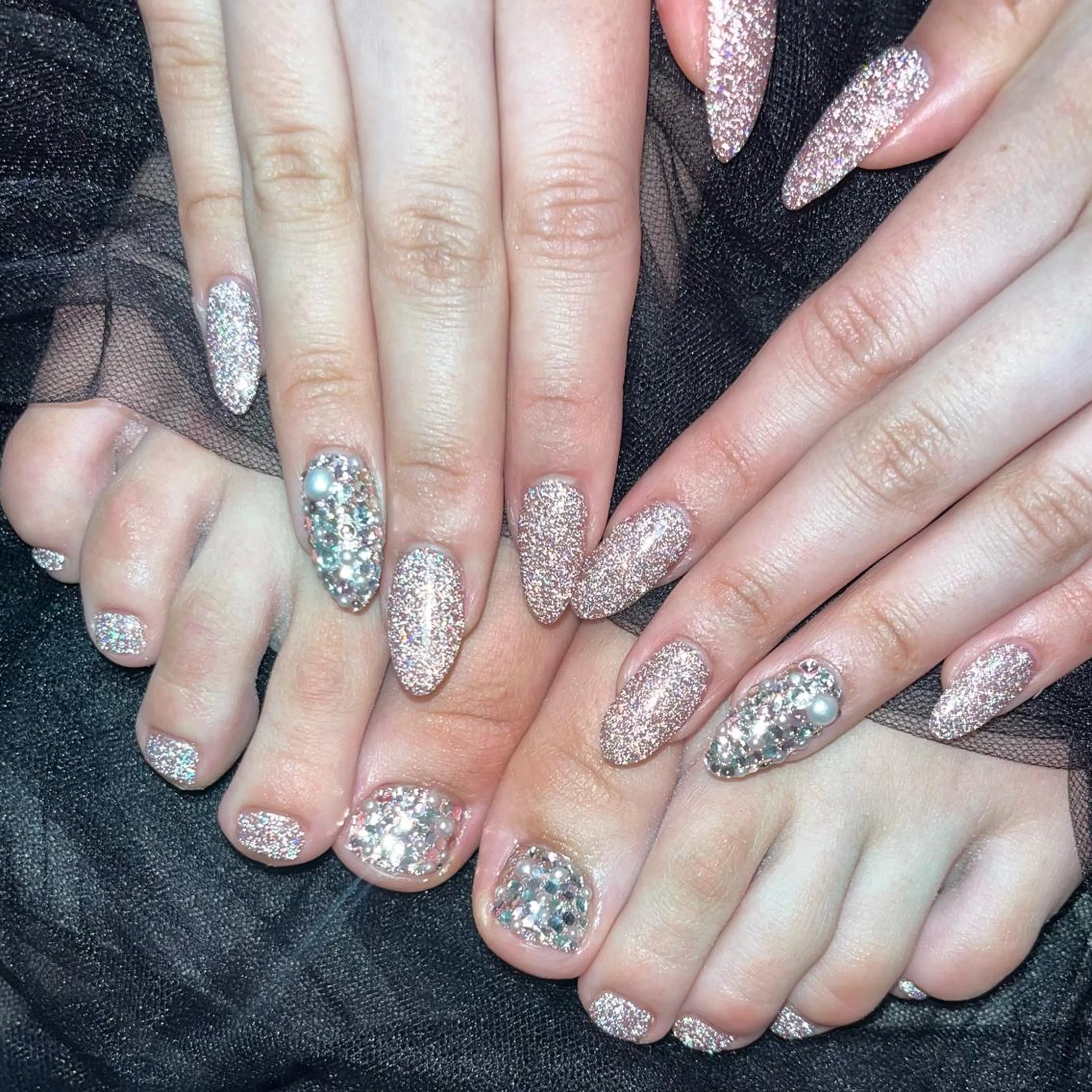 ネイル フラッシュネイル フットネイル 森 まりなのネイルデザイン