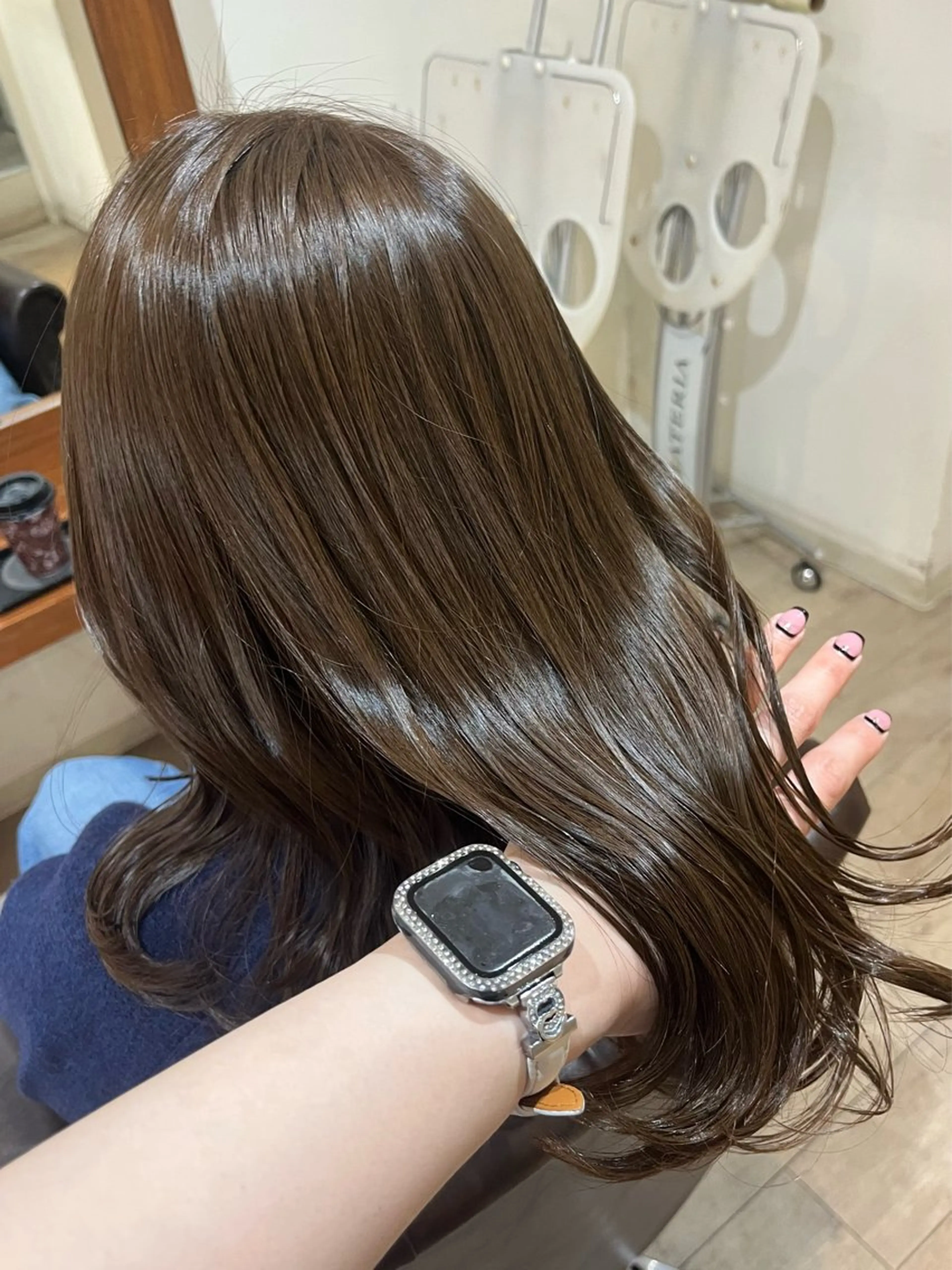 セミロング カラー ブリーチ ブリーチなしカラー misaki/透明感 カラー/尼崎美容室のヘアスタイル