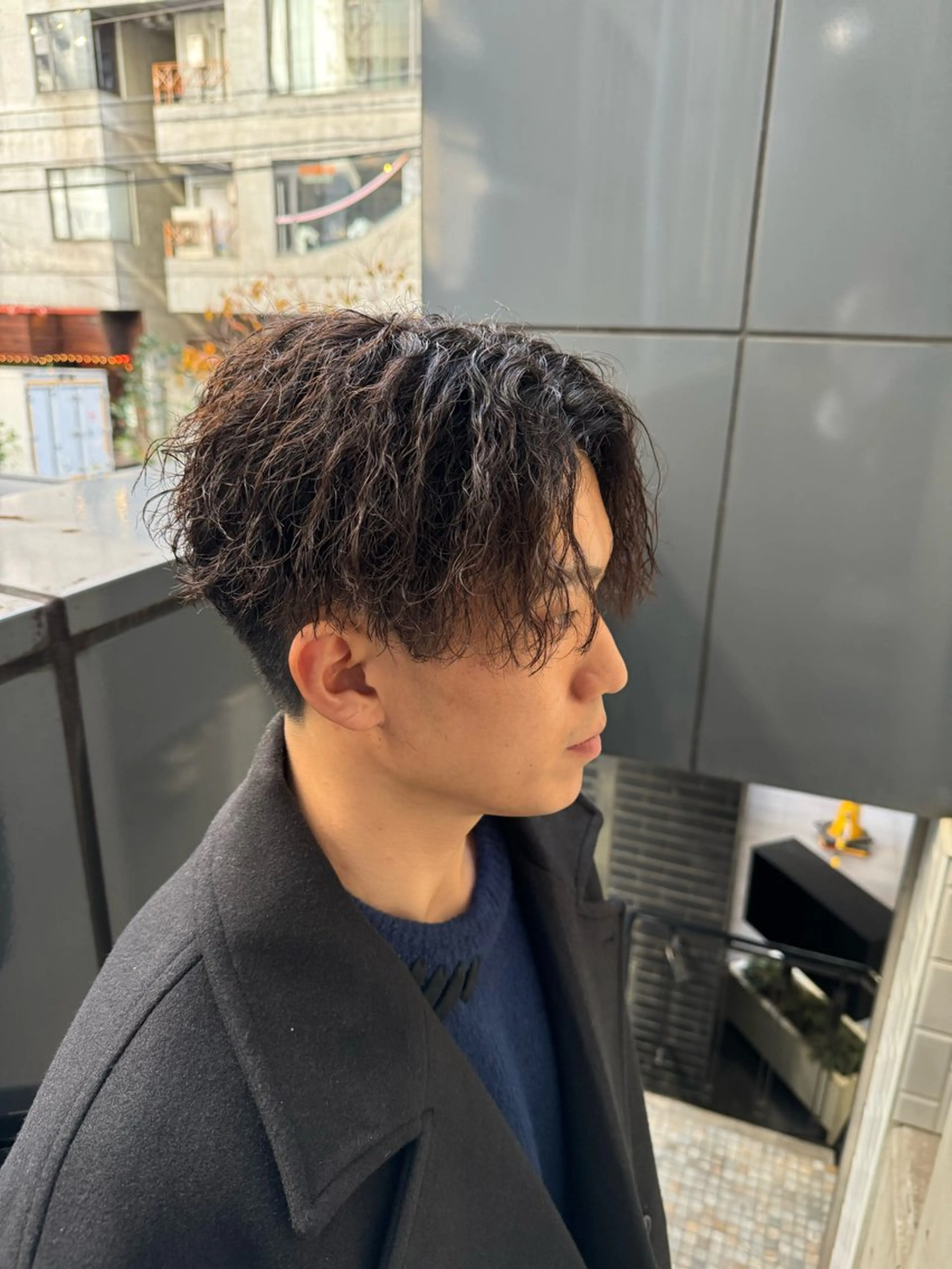パーマ メンズ カット パーマ 河野 悠のヘアスタイル