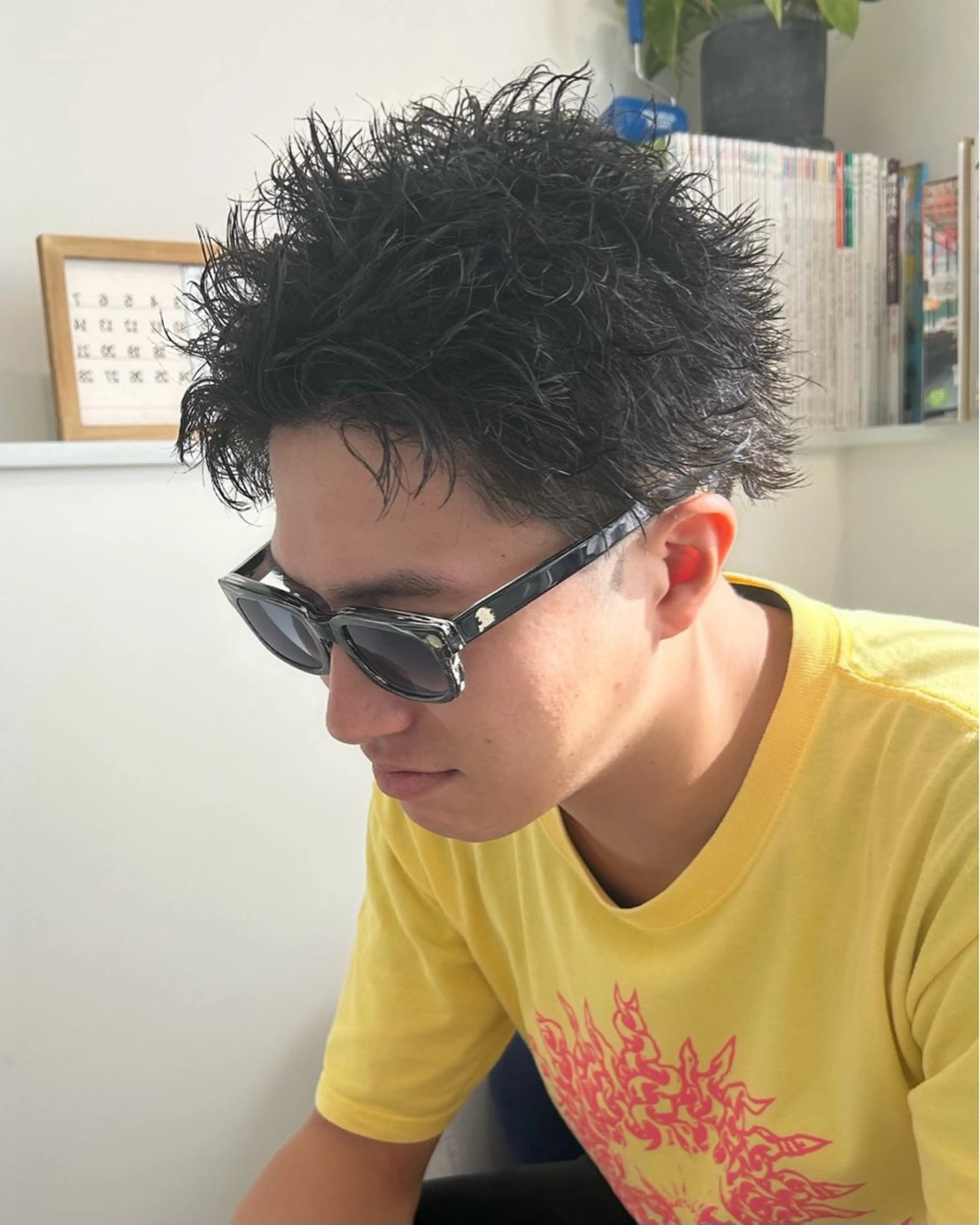 ショート メンズ メンズパーマ スパイキーショート ショートヘア リベイルけんた モデル募集のヘアスタイル