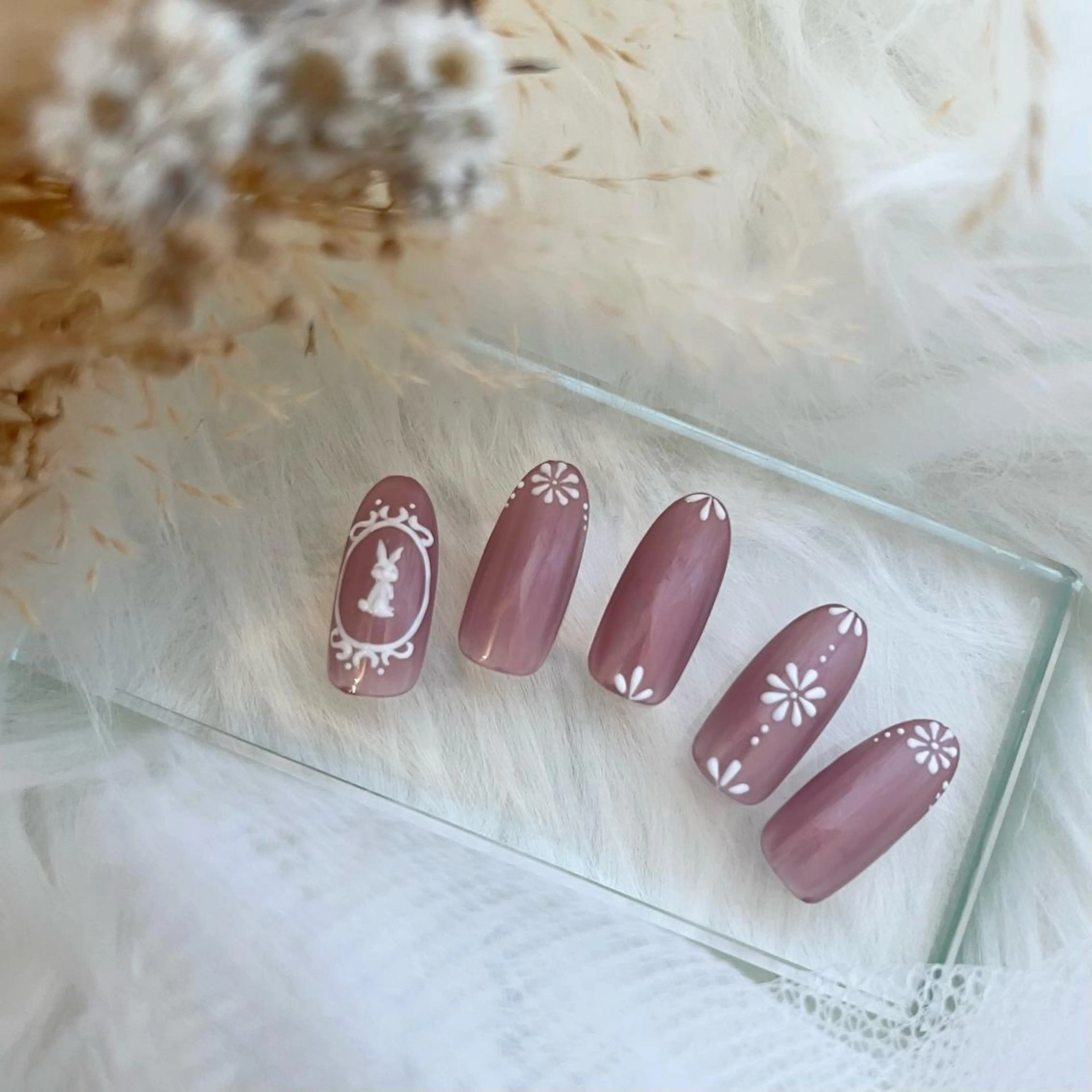 ネイル アートネイル ピンク 藤本 楓のネイルデザイン