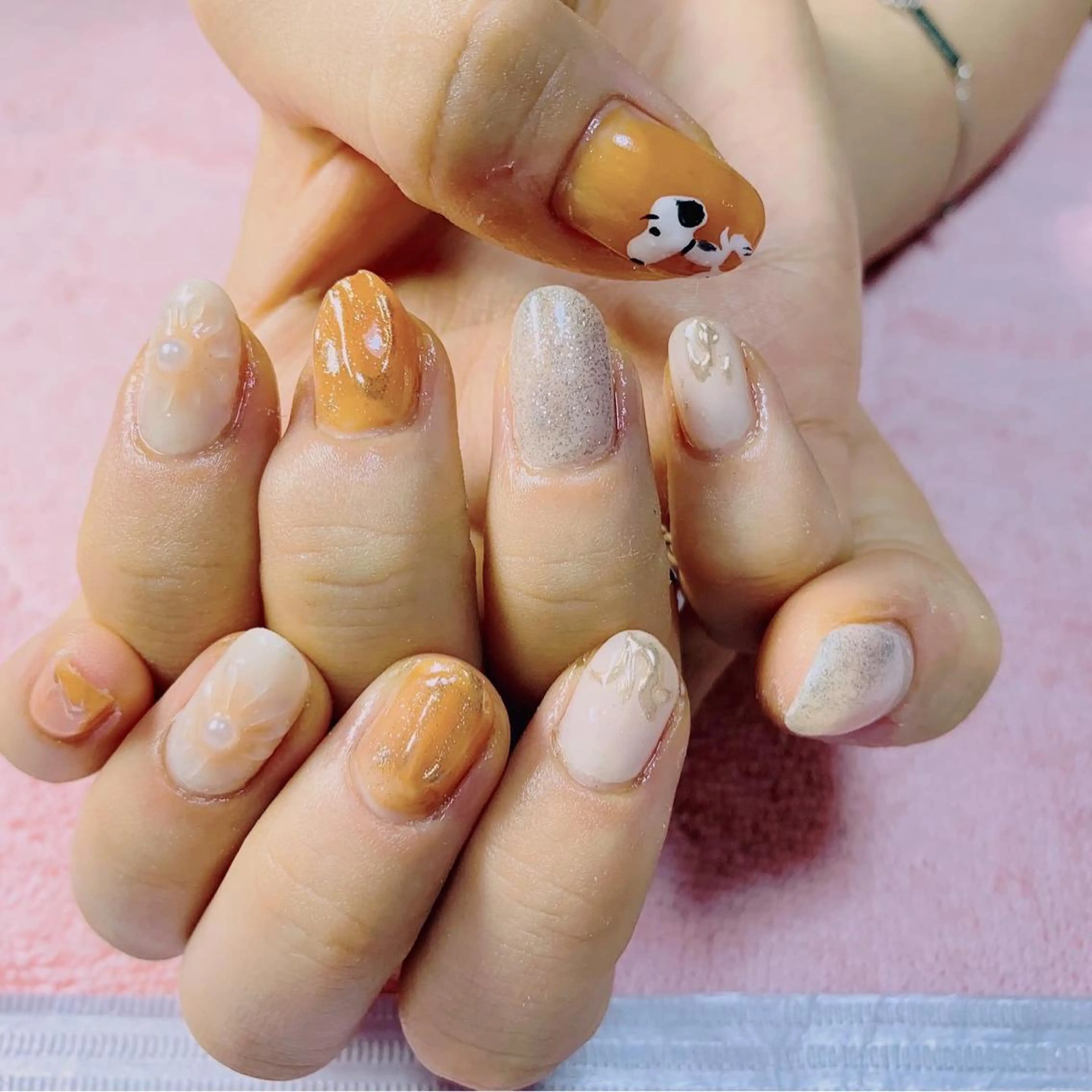 ネイル 持ち込み ニュアンスネイル 池崎 美穂のネイルデザイン