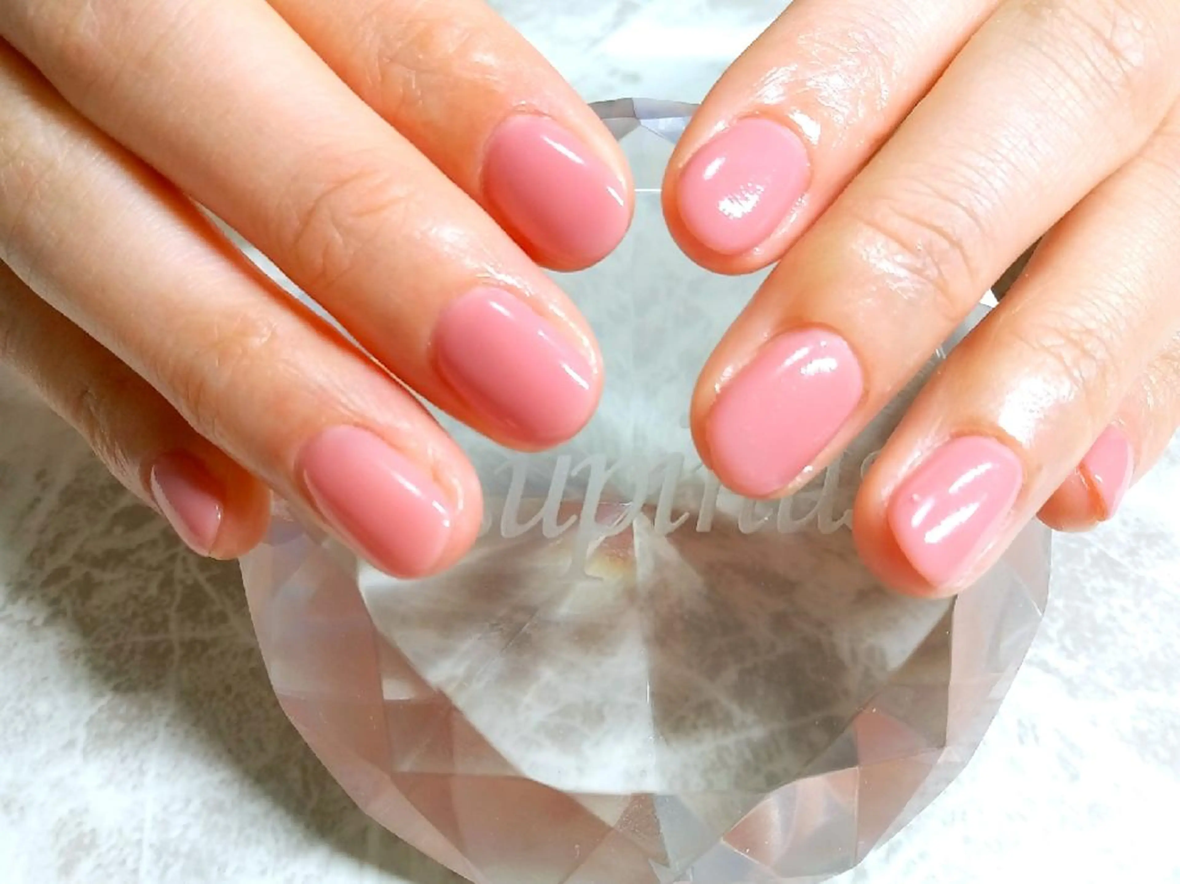 ネイル ワンカラーネイル ピンク ハンドネイル フットネイル Lupinus ルピナスのネイルデザイン