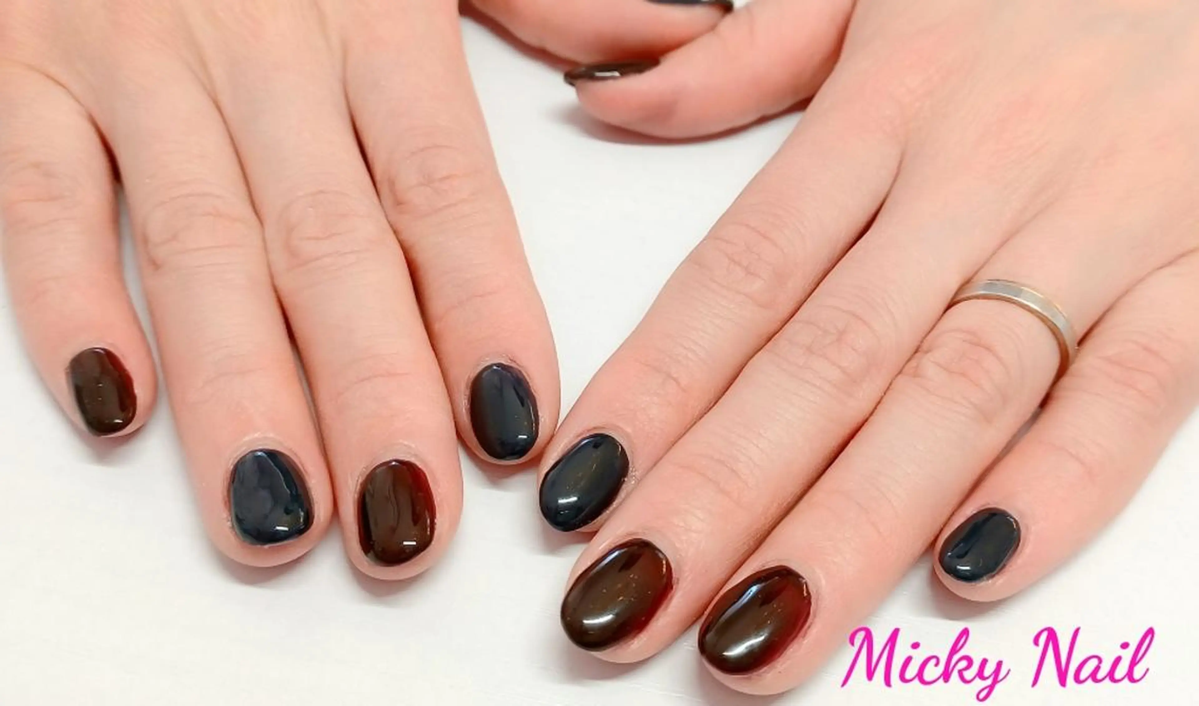 ネイル ボルドー ネイビー Micky nail chikushinoのその他イメージ
