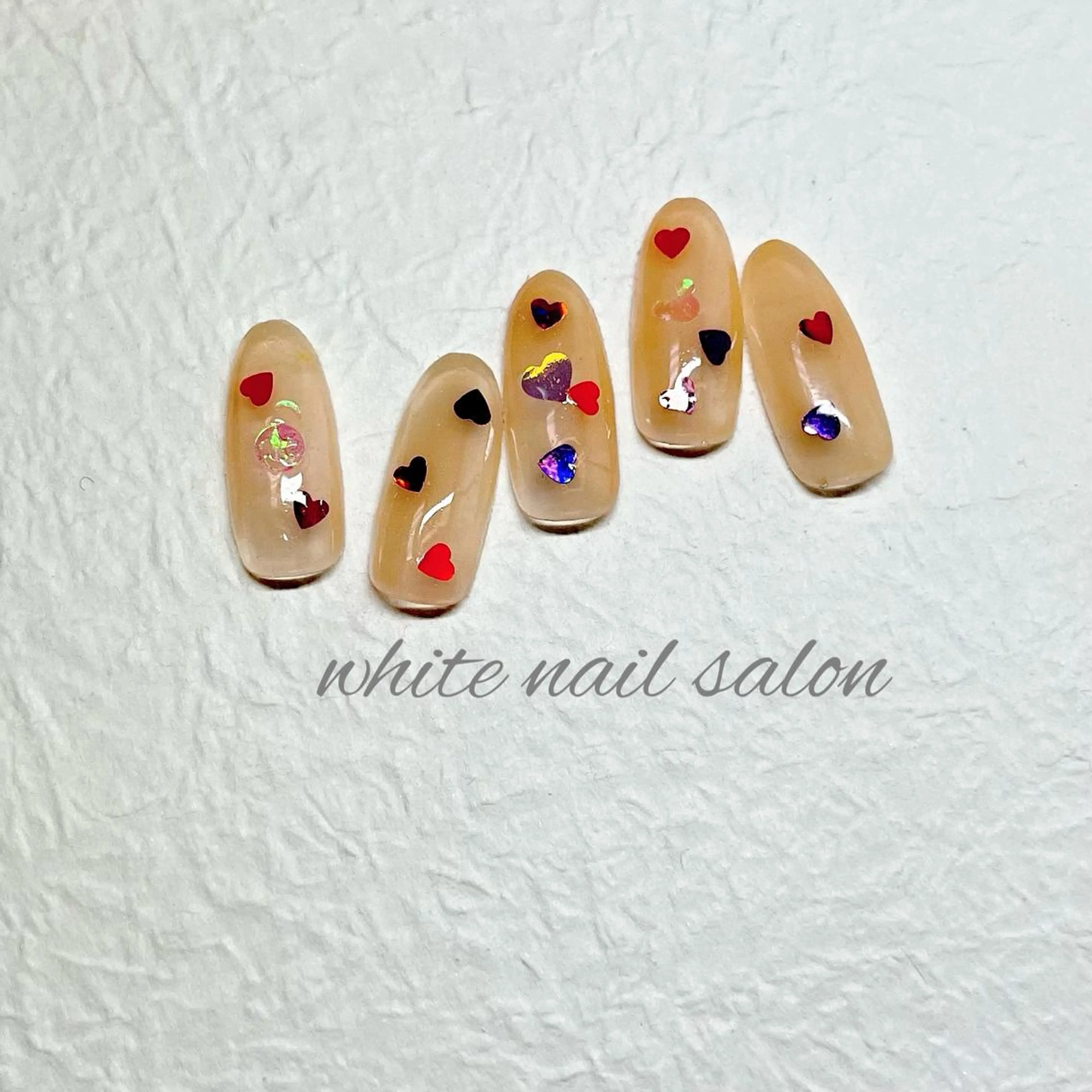 ネイル フットネイル ジェルネイル ハードジェル ラメ(グリッター) 持ち込み ハンドネイル white nail salonのネイルデザイン