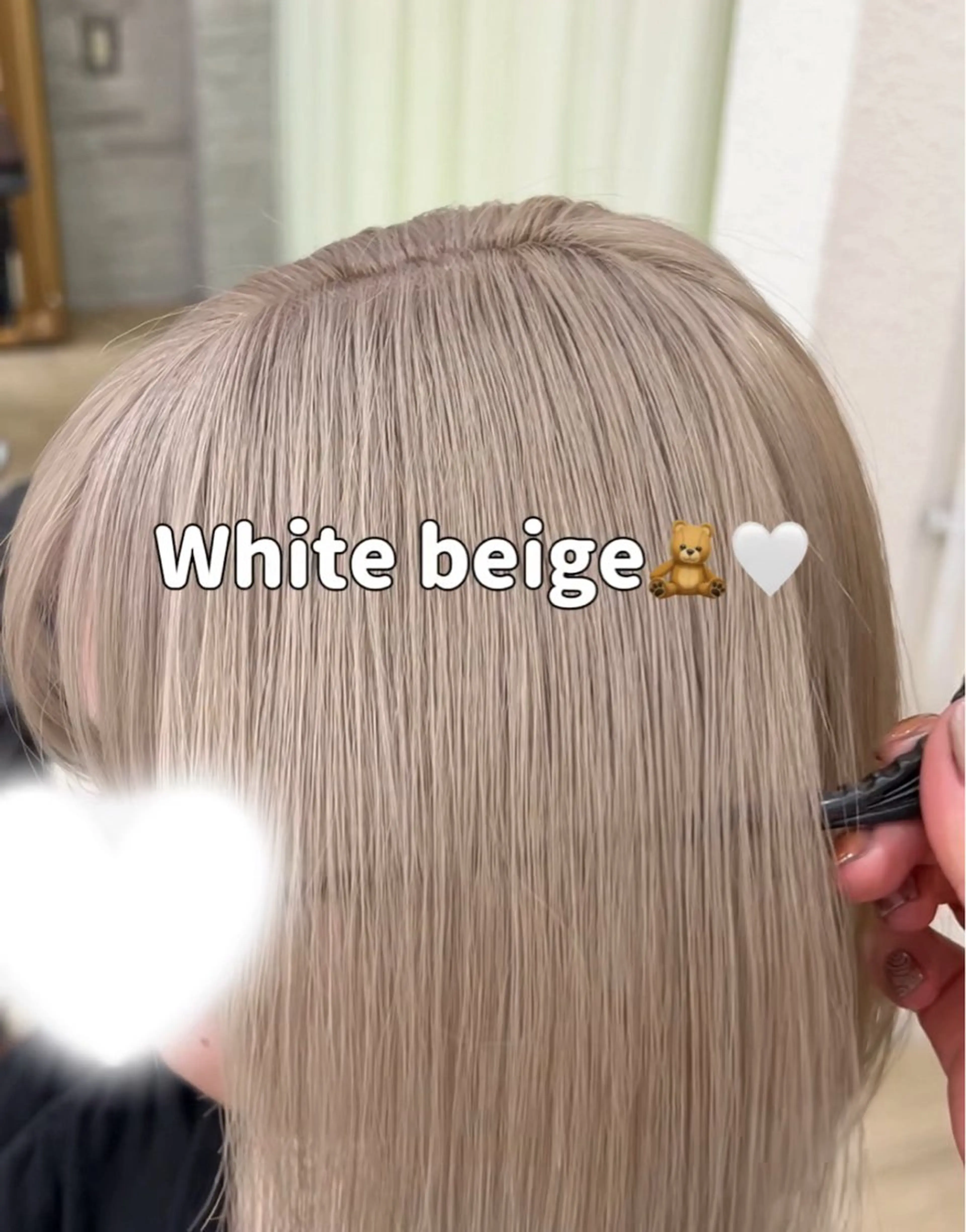 ミディアム カラー ブリーチ ケアブリーチ ヘアカラー VIEW WEST所属・あち⭐️大阪｜ ハイトーン｜レイヤーのヘアスタイル