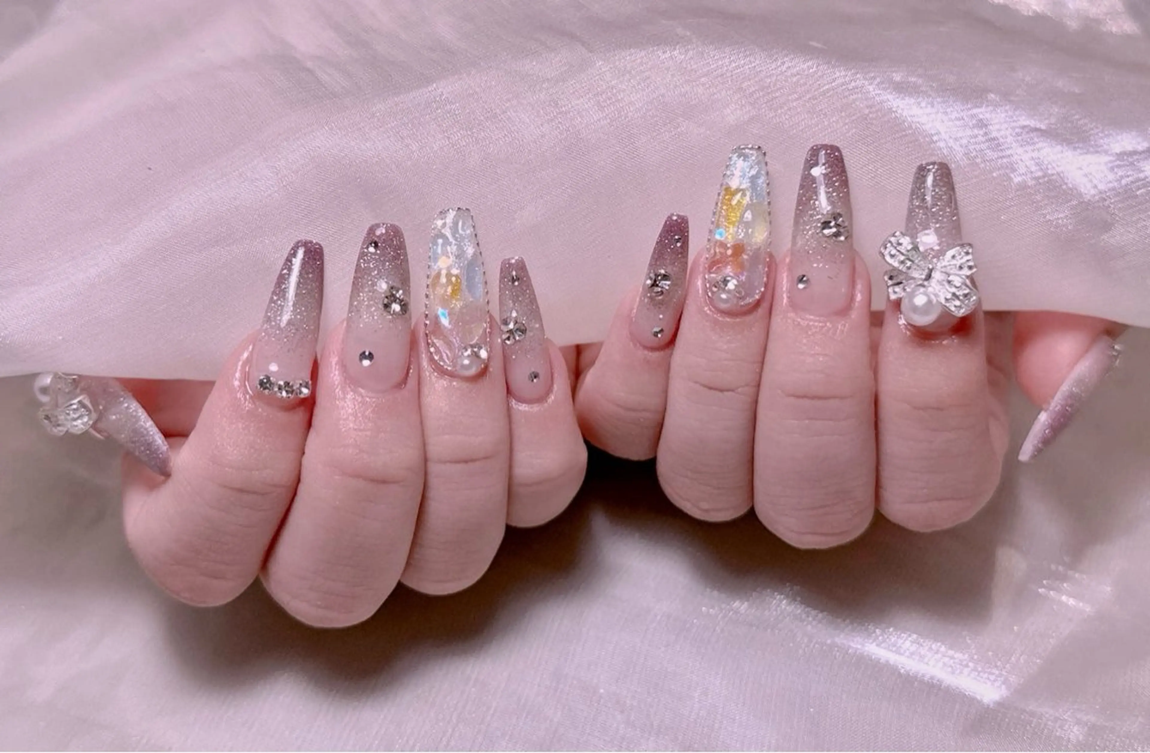 ネイル ハンドネイル 長さだし専門店 M2　rikaのネイルデザイン