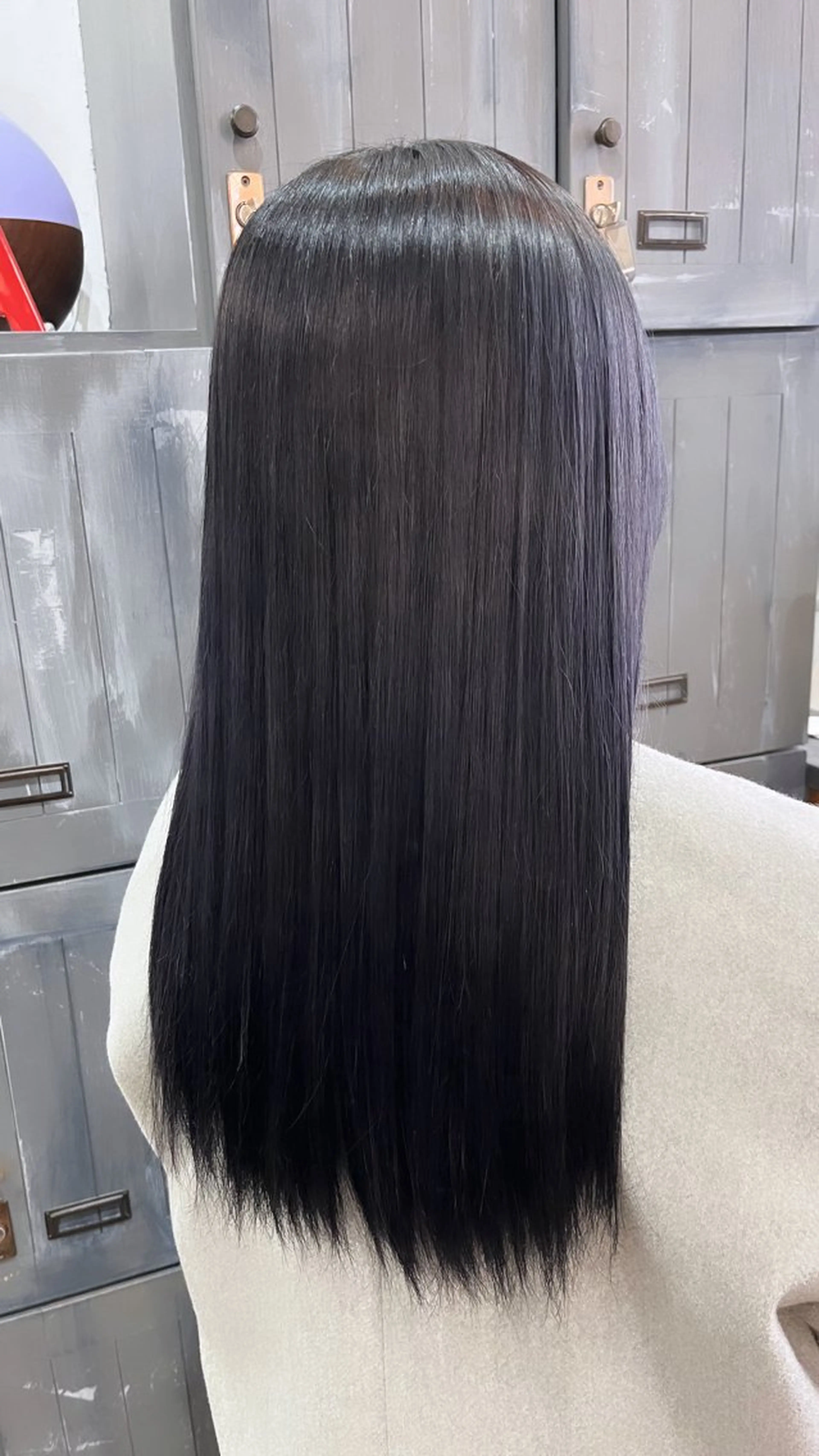 カラー 黒髪 ブルーカラー ブルーブラック 🖤西嶋　桃花🖤 エクステ/レイヤーのヘアスタイル