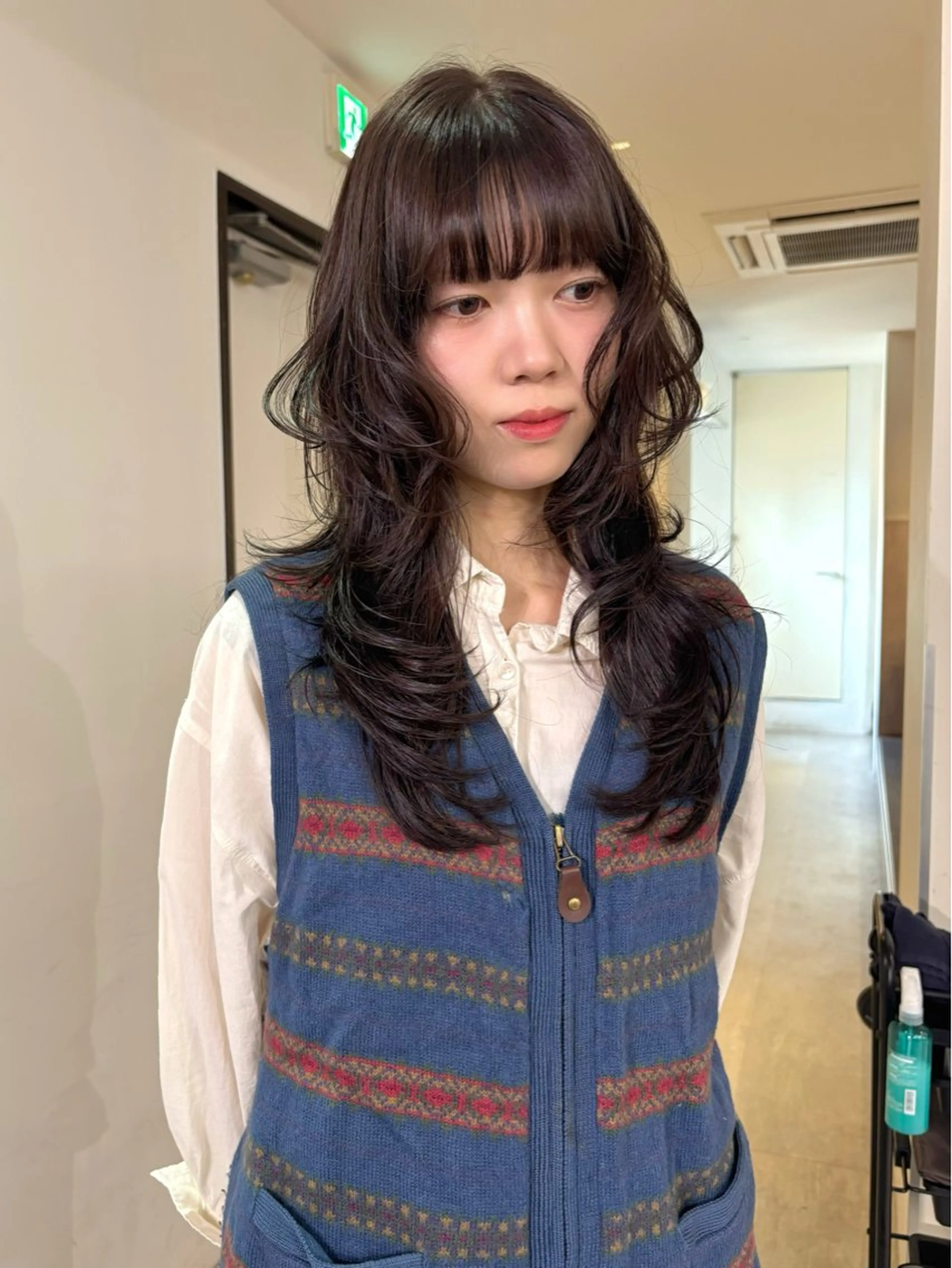ロング カラー カット ヘアカラー mizuki/ピンク ベージュ.レイヤーのヘアスタイル