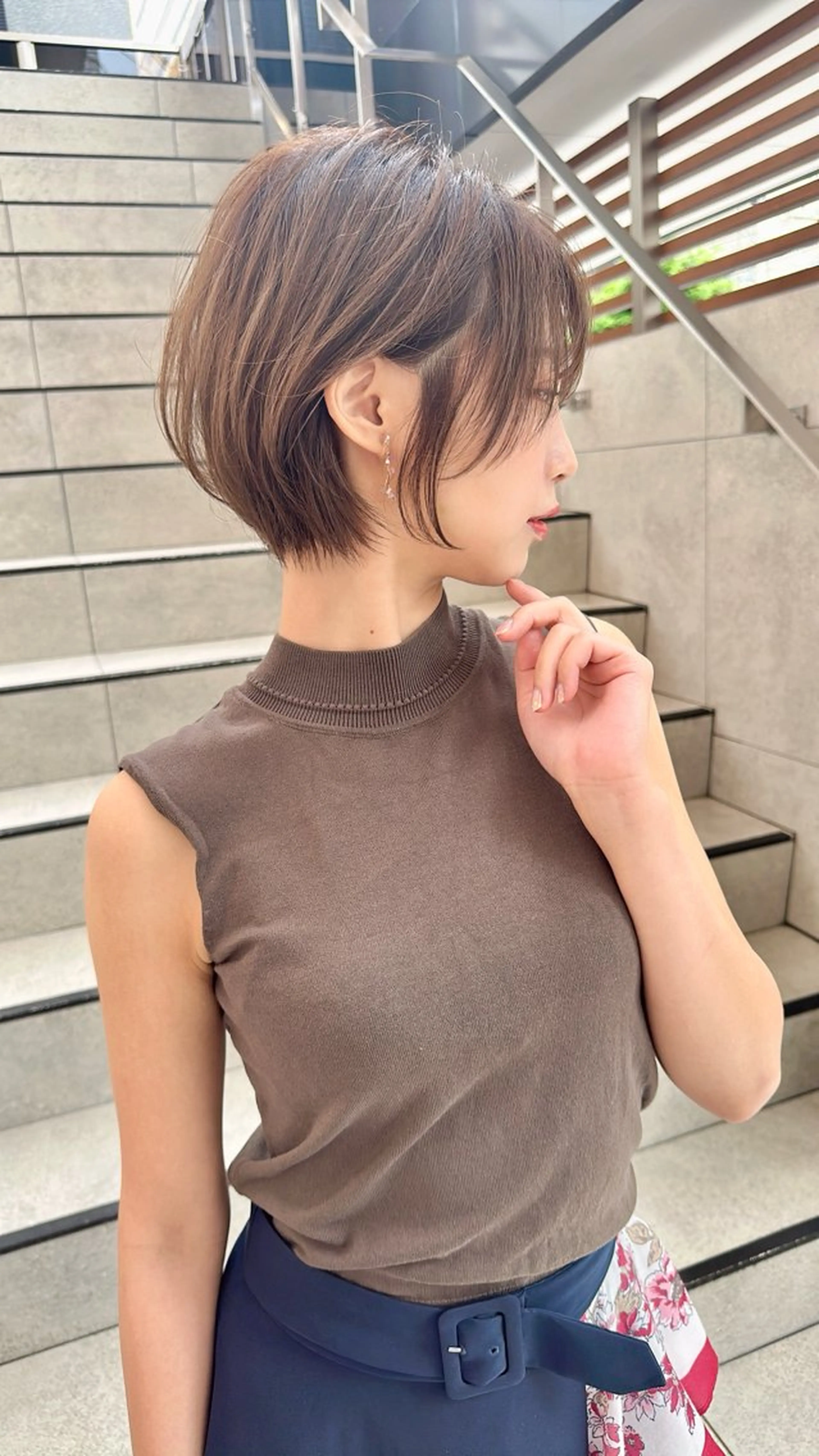 ショート カット 縮毛矯正✨🫧 レイヤー川村利幸のヘアスタイル