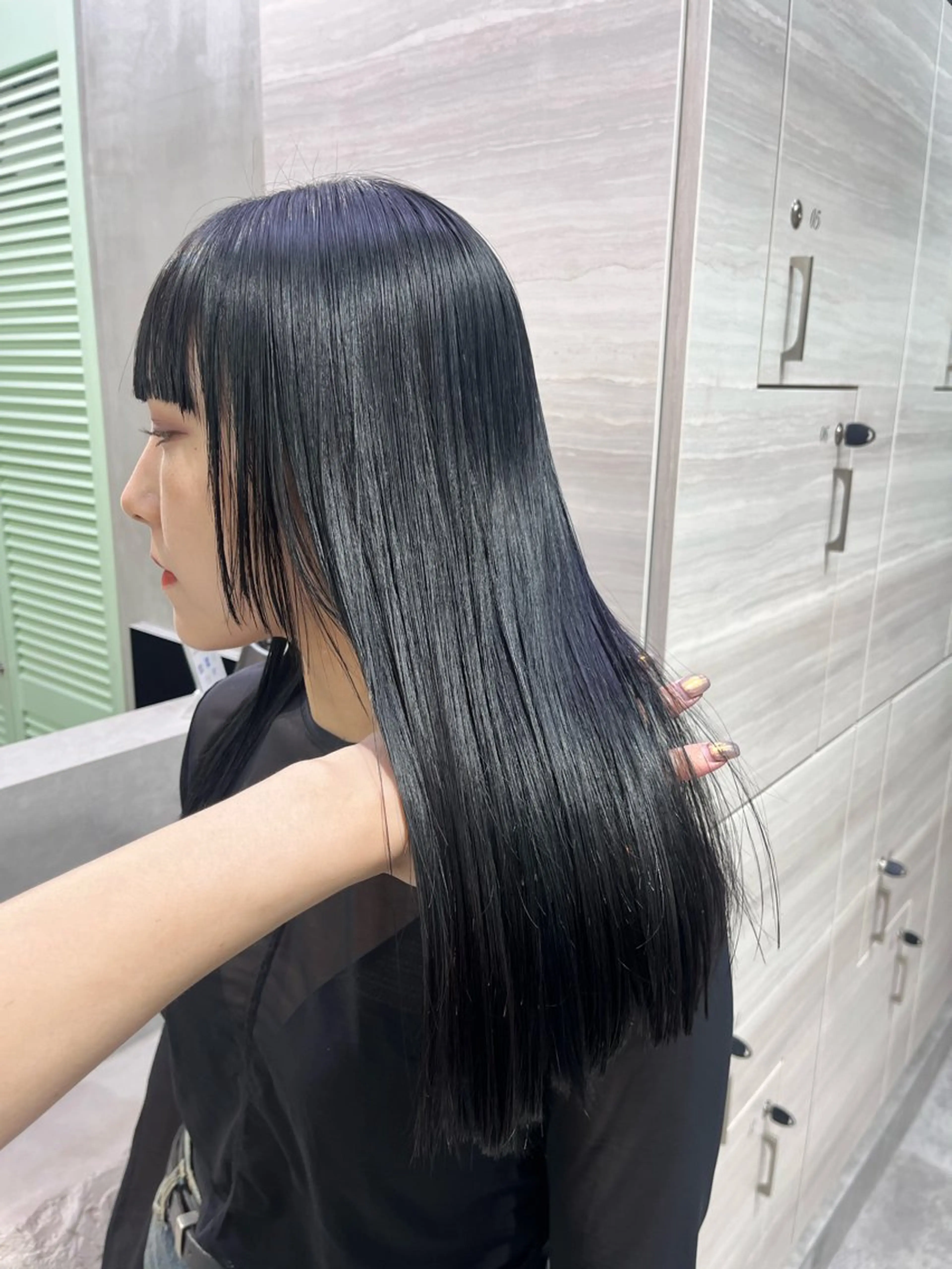 ロング カラー 酸性ストレート カット ヘアカラー 縮毛矯正 ナツミ/透明感カラー /酸性縮毛矯正のヘアスタイル