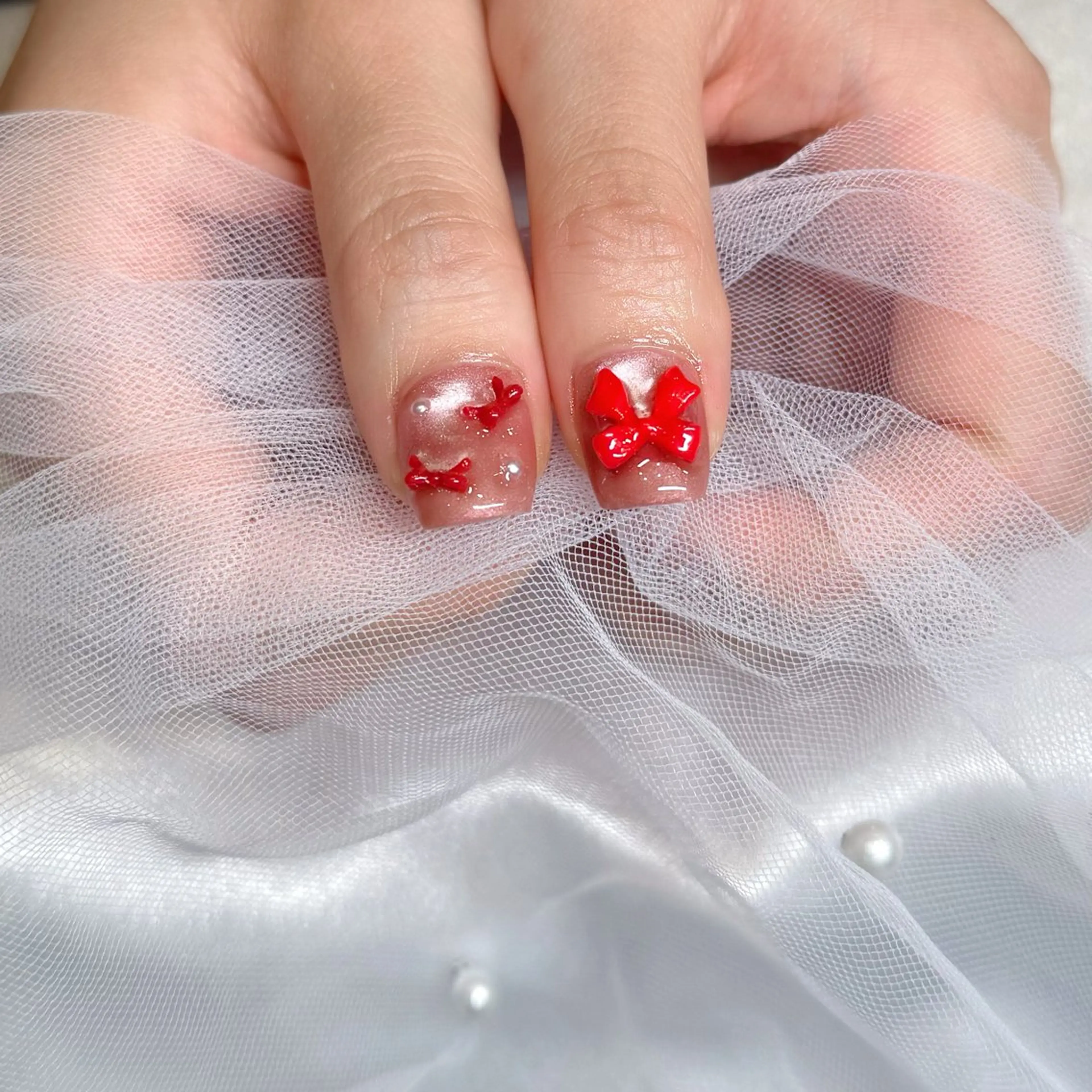 ネイル ハンドネイル mau🩵nail 堺筋本町｜心斎橋のネイルデザイン