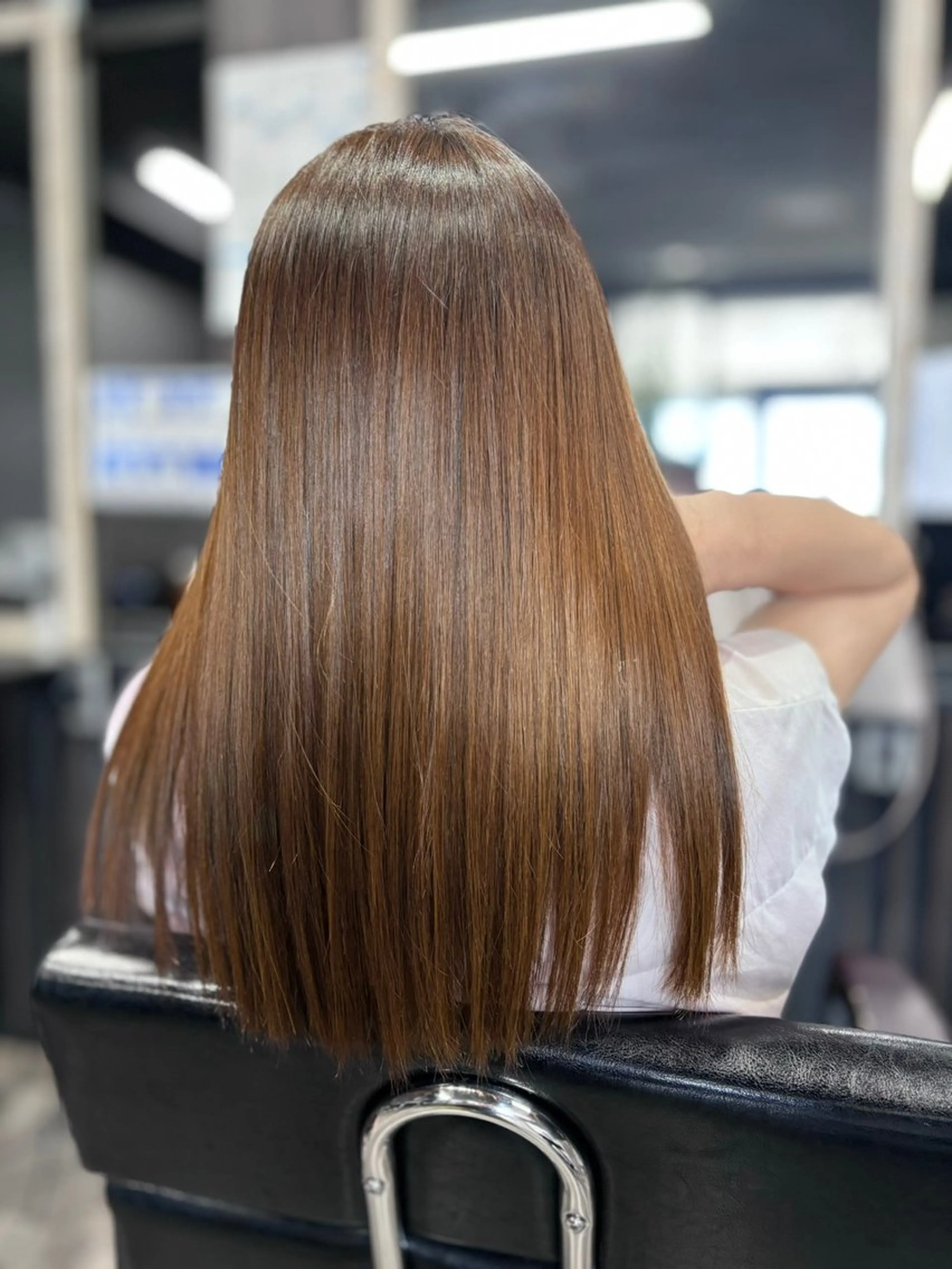 ロング 髪質改善 トリートメント カット ヘアカラー トリートメント 安田 恵のヘアスタイル