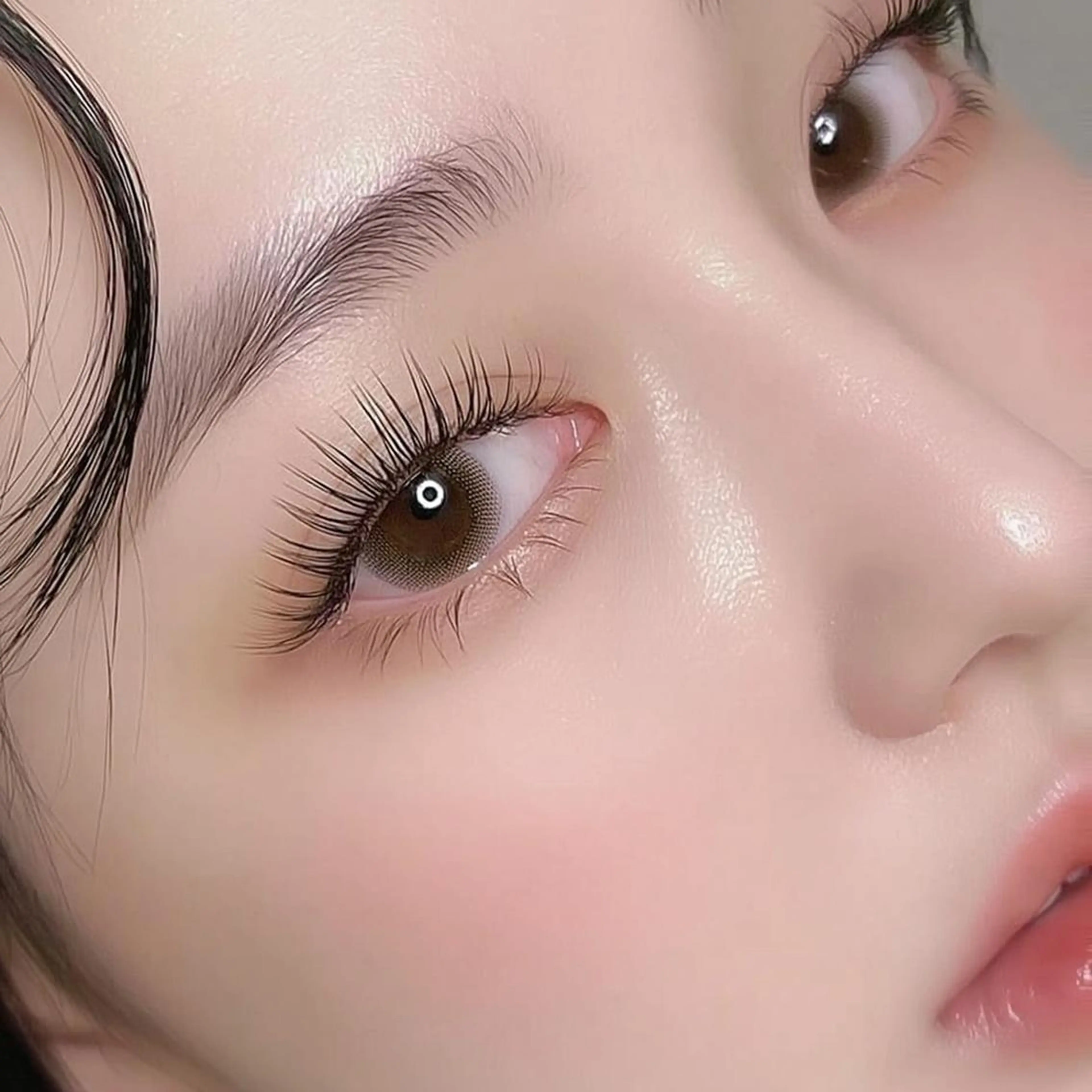 マツエク・マツパ パリジェンヌラッシュリフト まつげパーマ 一重×まつ毛パーマ マツエク 韓国風/束間マツエク /京橋SUZU🖤のマツエク・マツパデザイン