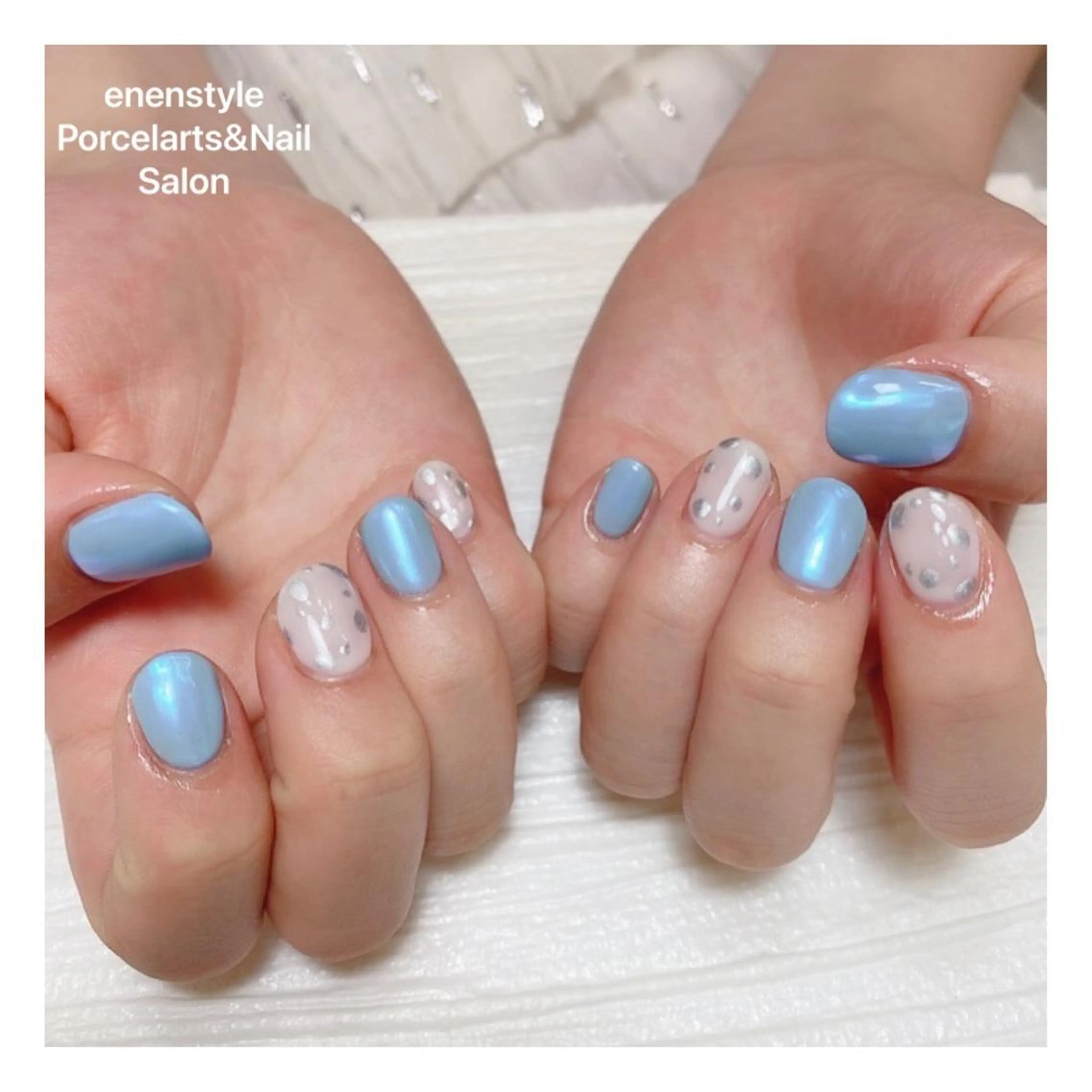 ショート ネイル ハンドネイル 👑enen style👑のネイルデザイン