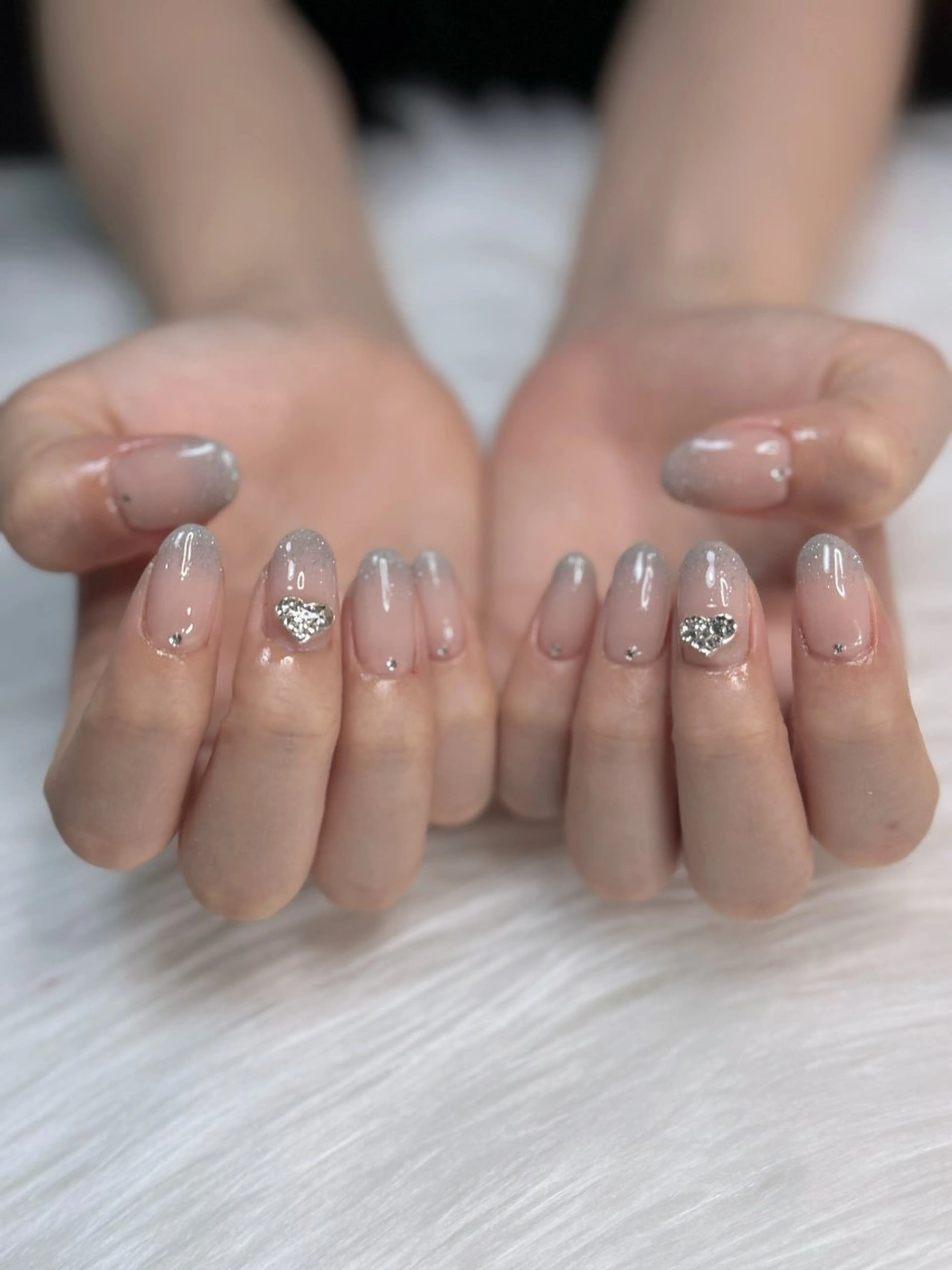 ネイル アートネイル オーロラネイル フレンチネイル ジェルネイル ロングネイル nail sideraのネイルデザイン