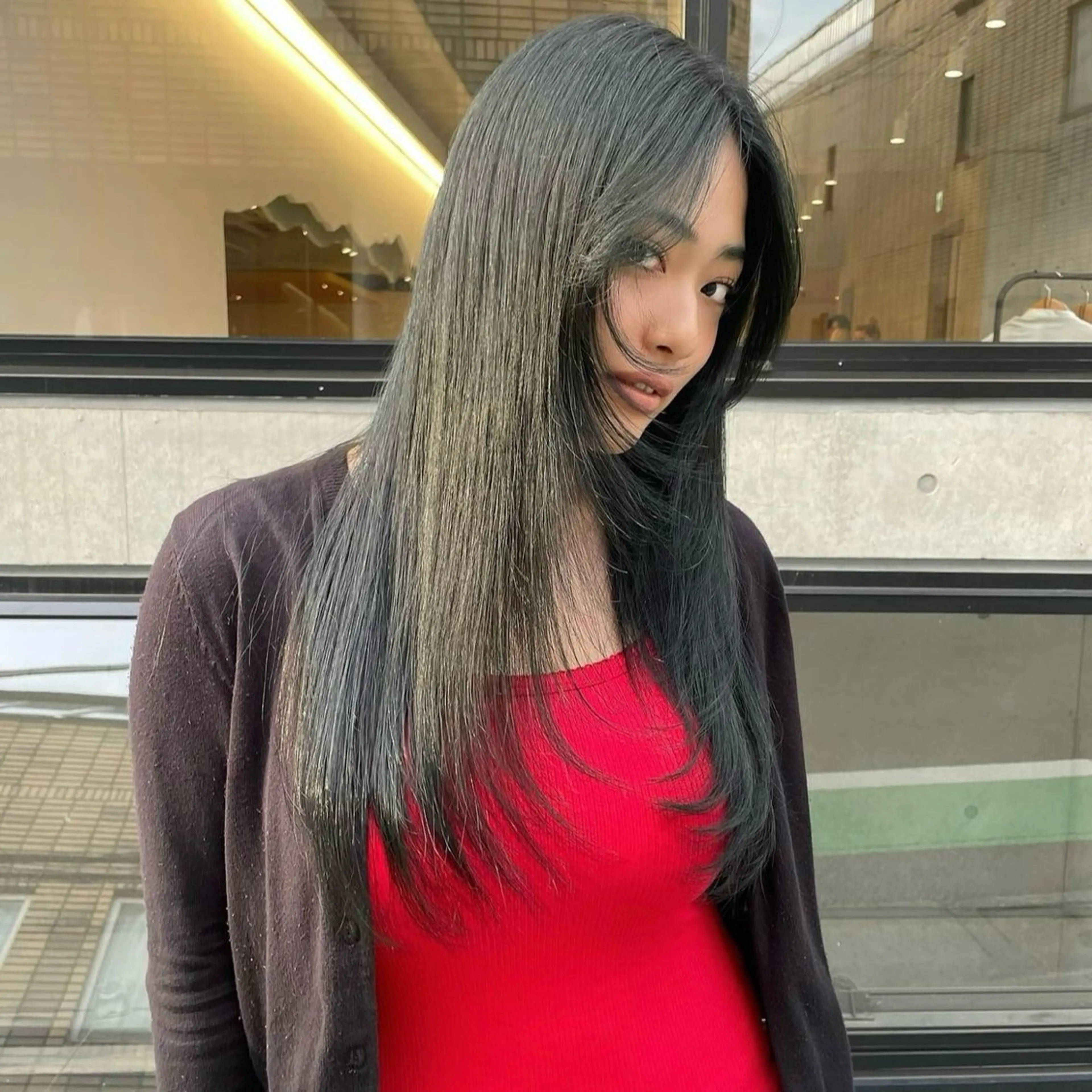 ロング カラー カット ヘアカラー トリートメント ヘッドスパ Mizobe misakiのヘアスタイル