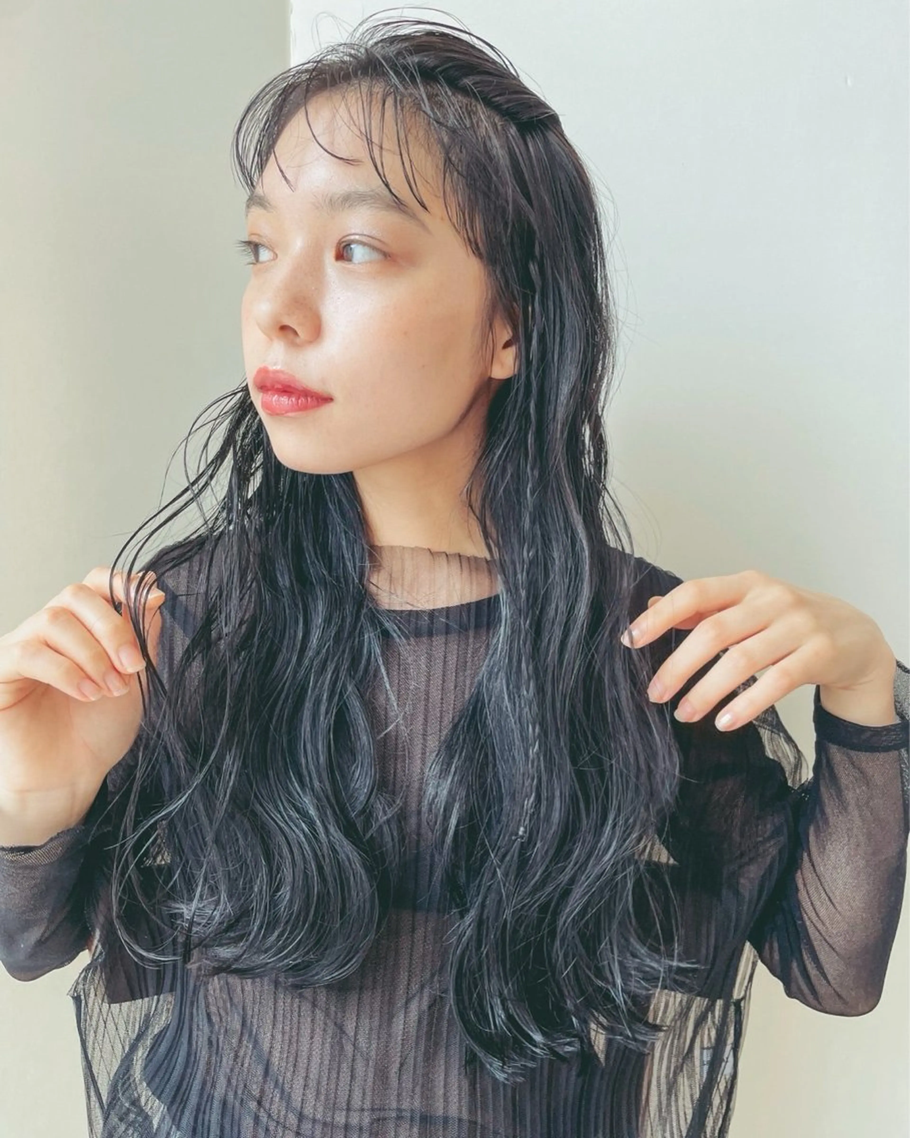 カラー 上之門 未結のヘアスタイル