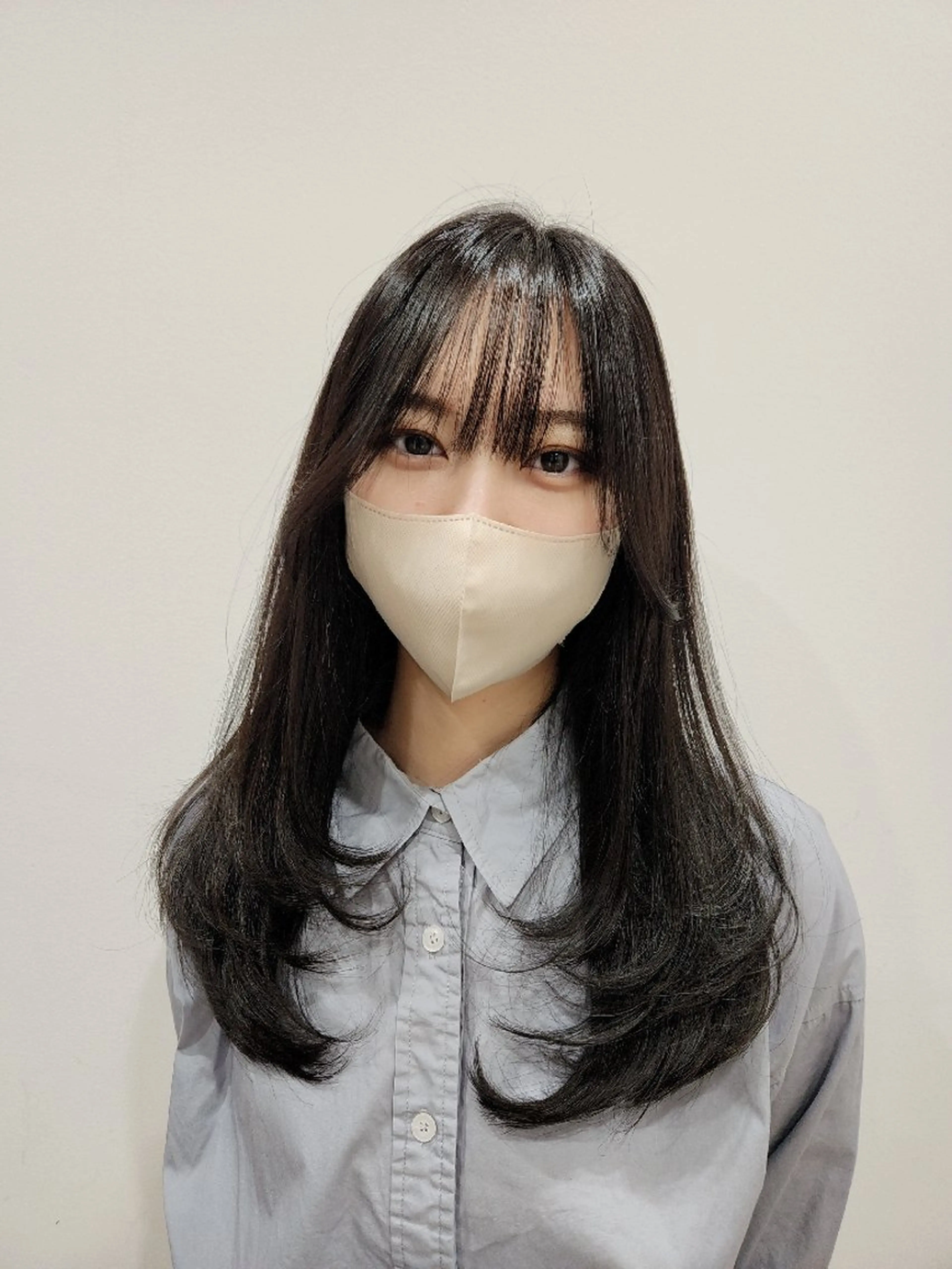 セミロング カラー ヘアカラー トリートメント Nanako。/韓国 ハッシュカットのヘアスタイル