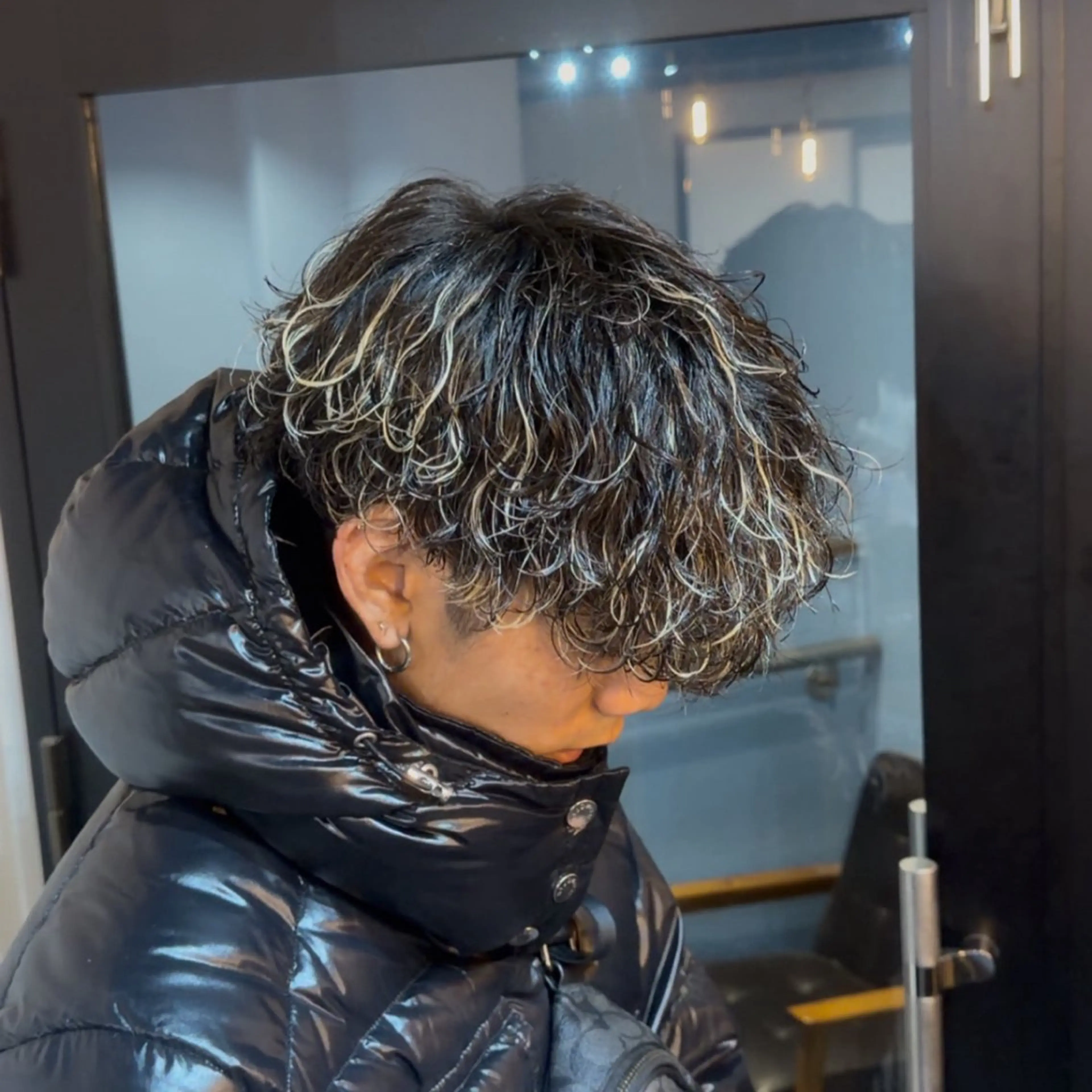 【🌀ゆるふわ質感🌀】メンズカット＋波巻きパーマ#マッシュ#無造作パーマ#町田#町田美容室の写真