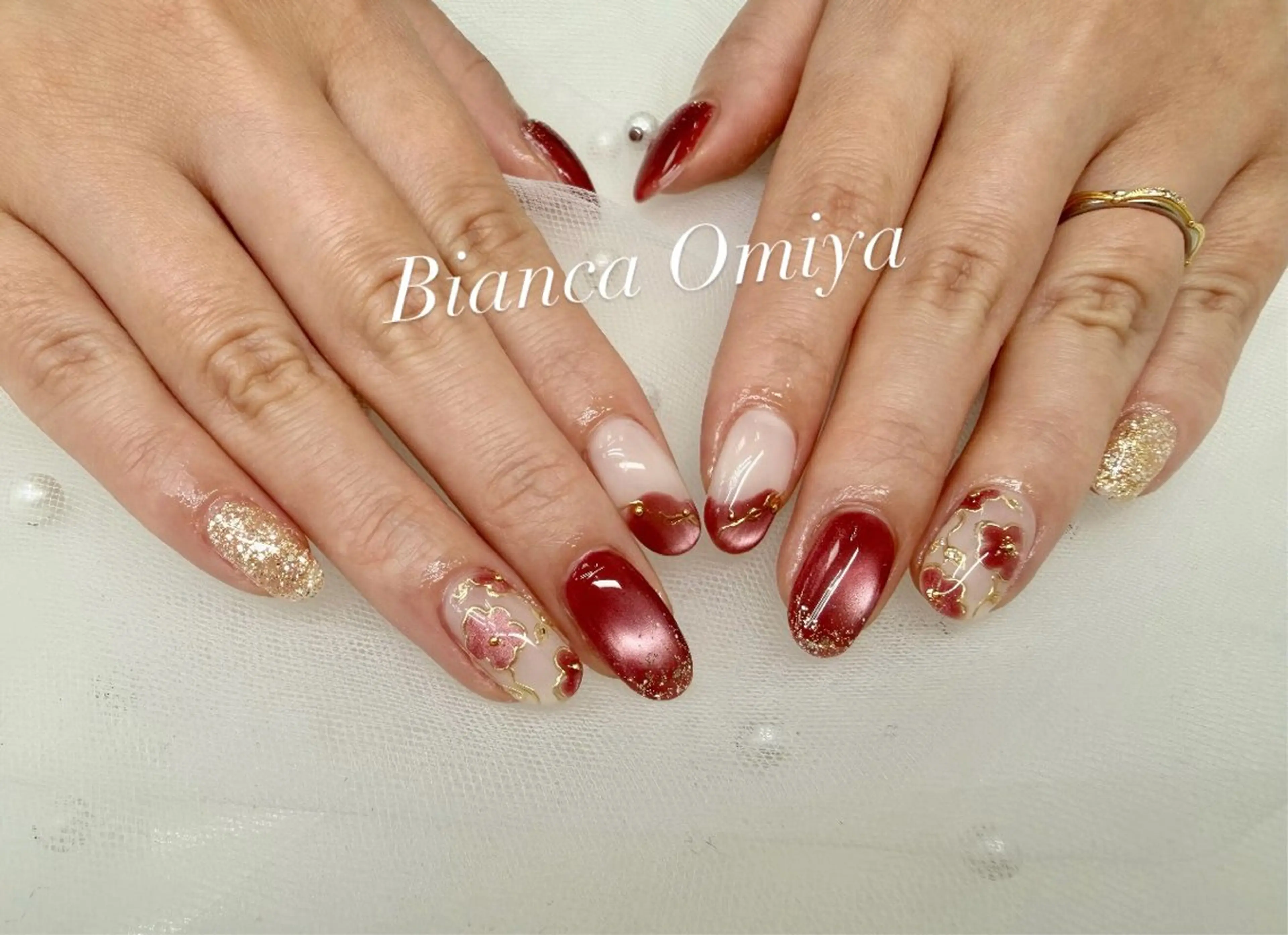 ネイル ハンドネイル Bianca大宮 入江のネイルデザイン