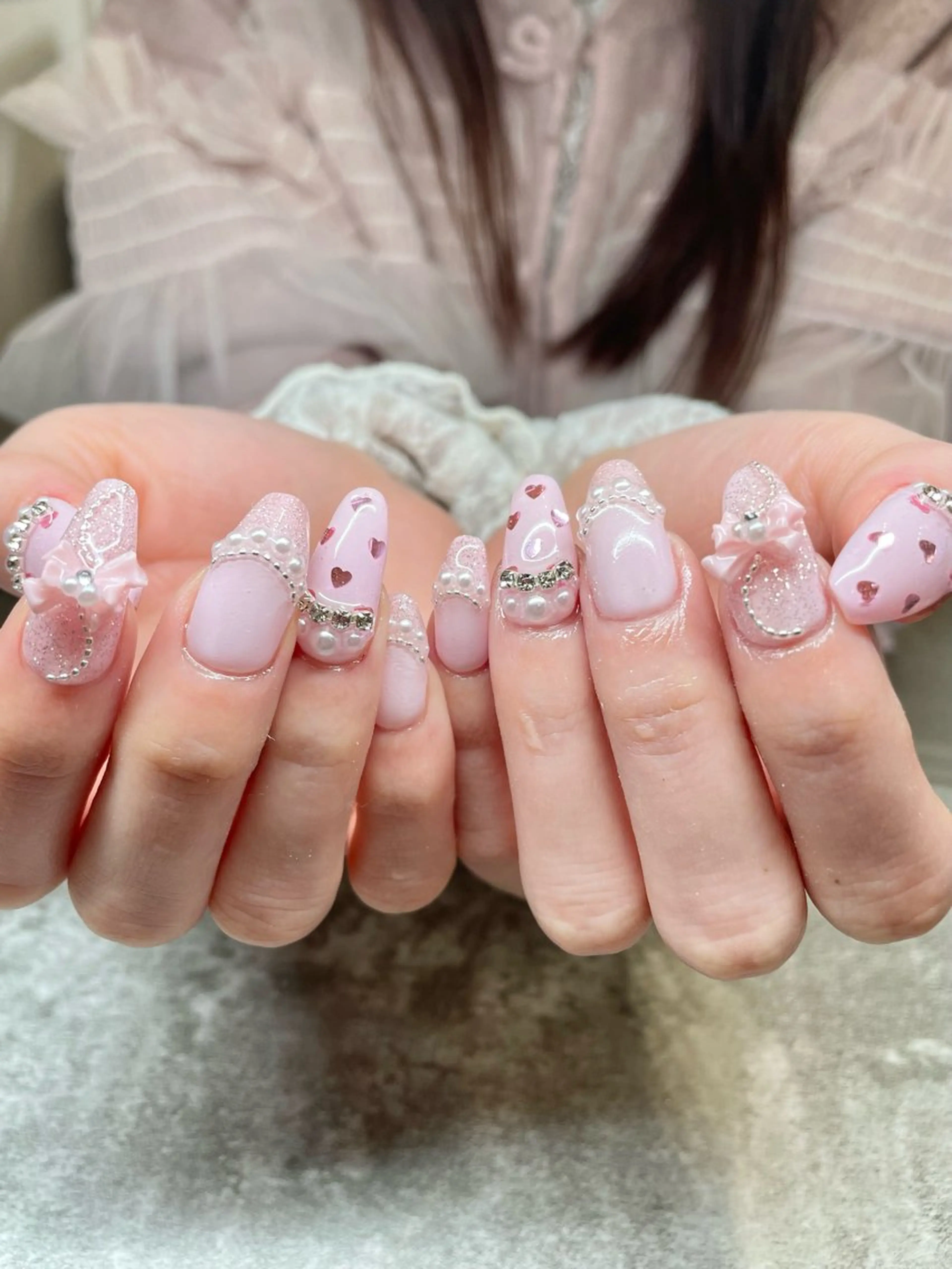 ロング LB.nail天王寺店所属・LBnail.sae /おえかきネイルのネイルデザイン