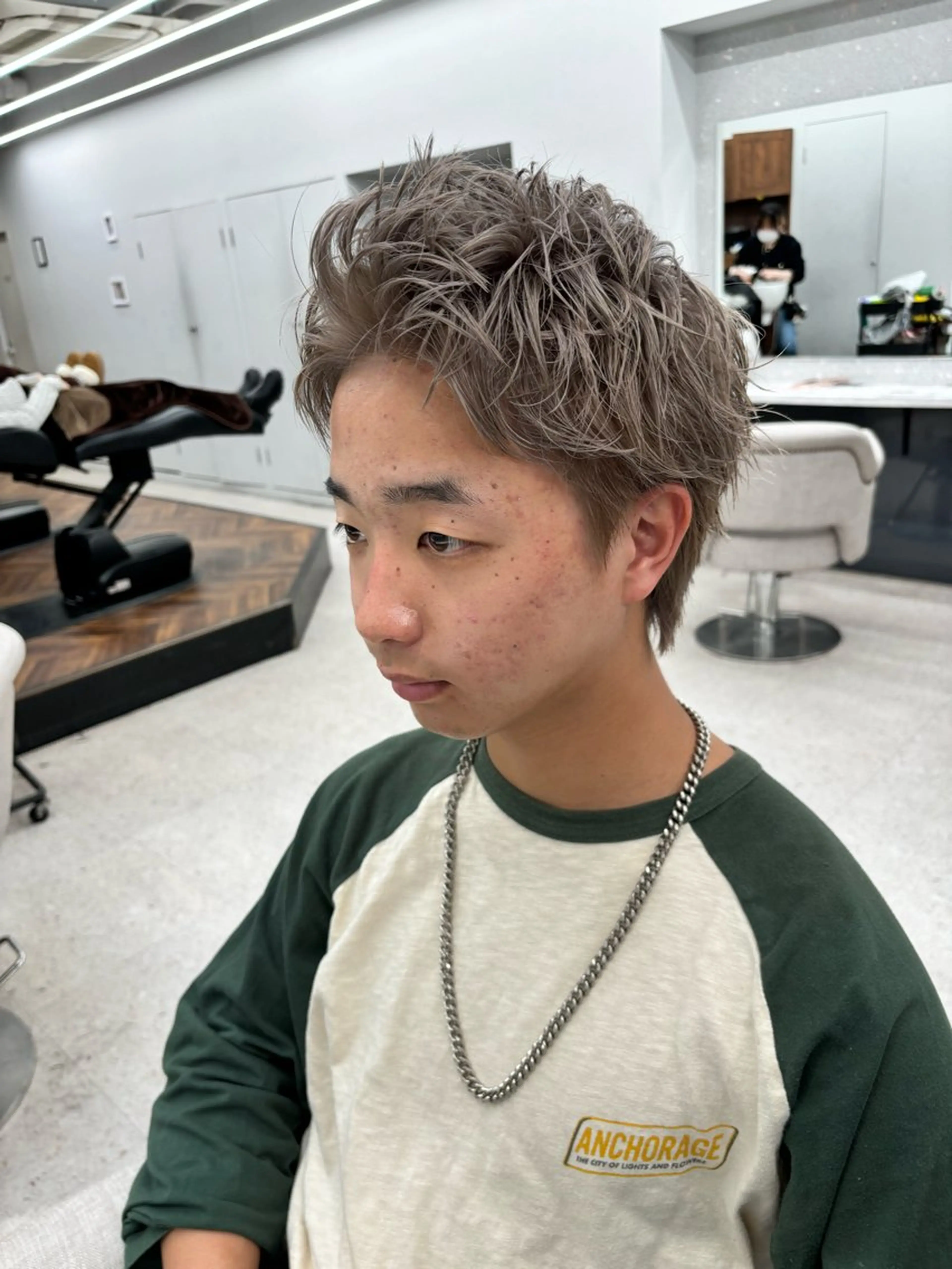 カラー メンズ カット ヘアカラー 🍐シャドウパーマ メンズ特化/守岡🍐のヘアスタイル