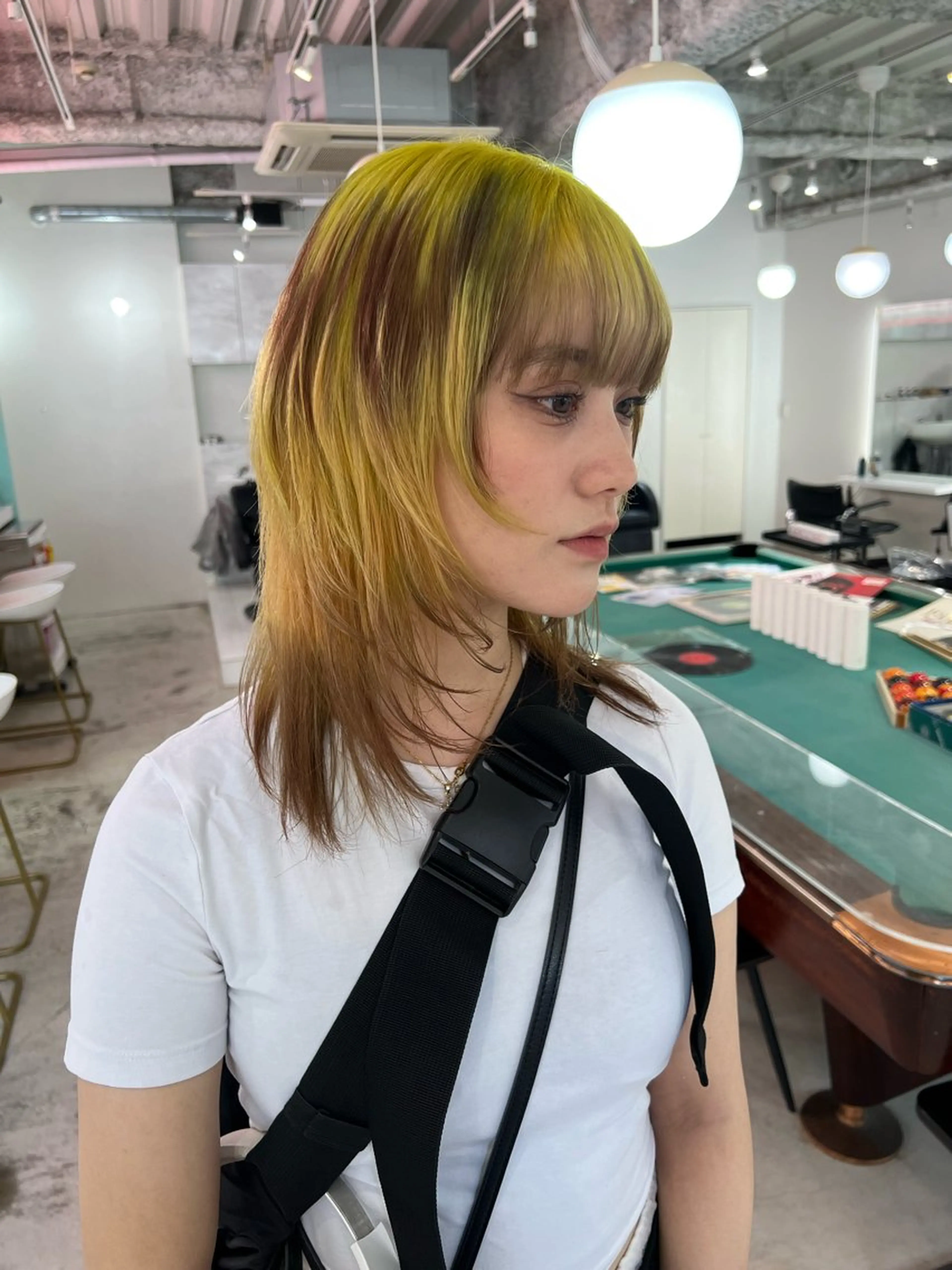 ミディアム ヘアカラー トリートメント 💥ウルフカット デザインあんな💥のヘアスタイル