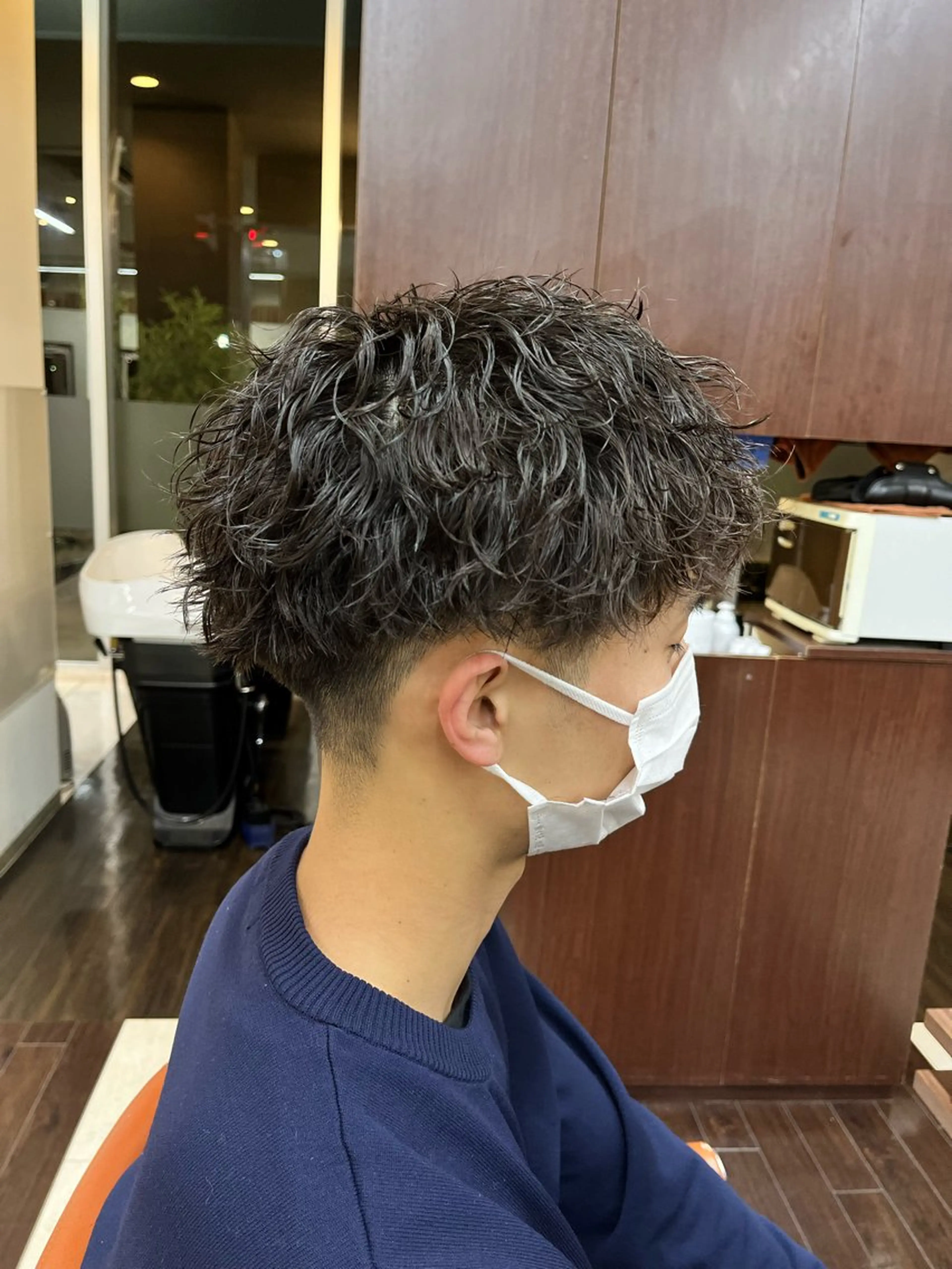 ショート パーマ メンズ マッシュ メンズパーマ ツイストスパイラルパーマ 刈り上げ スパイラルパーマ 🧊メンズ特化🧊 高木航希のヘアスタイル