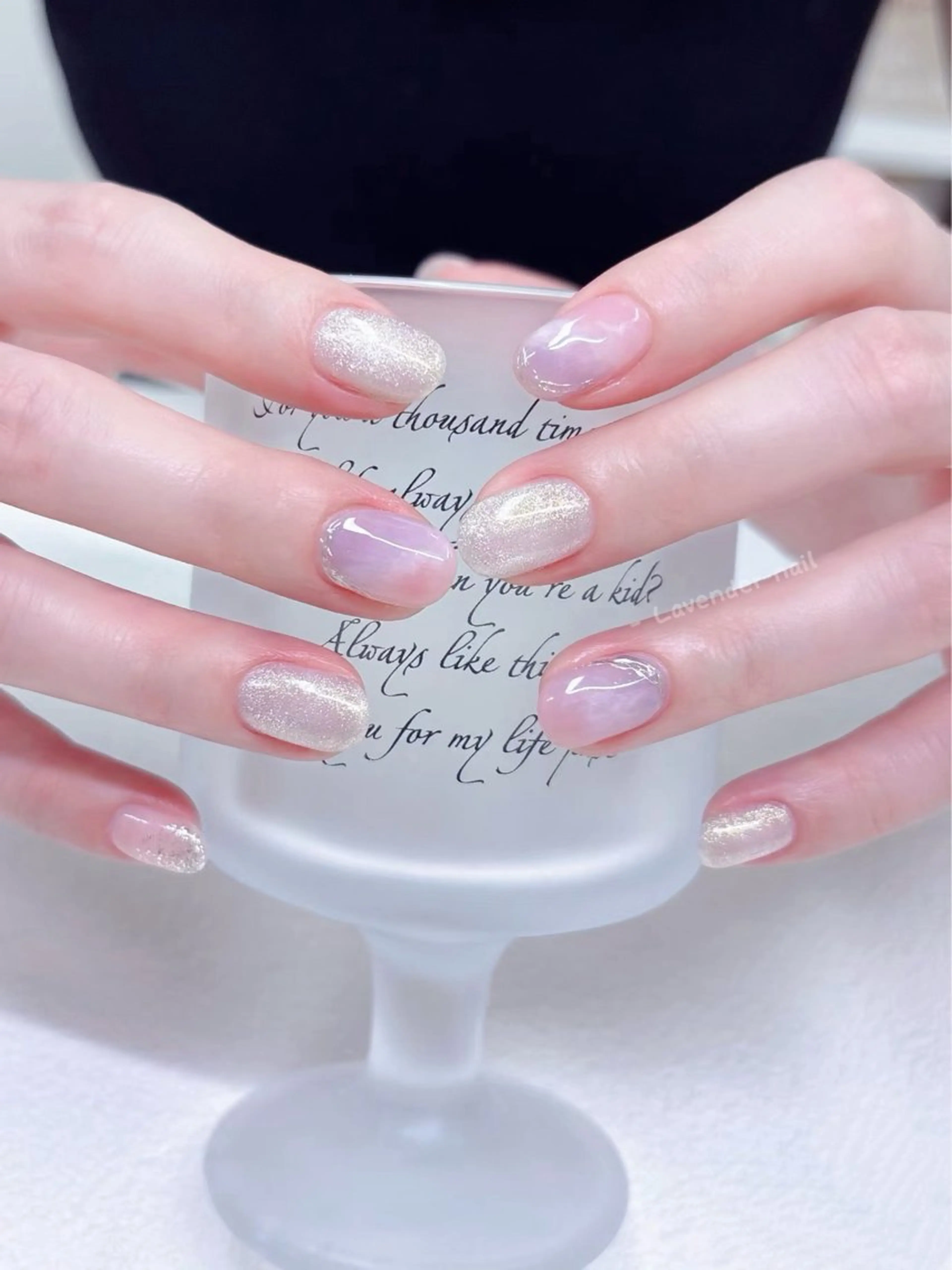 ネイル ハンドネイル Lavender nail·北18条のネイルデザイン