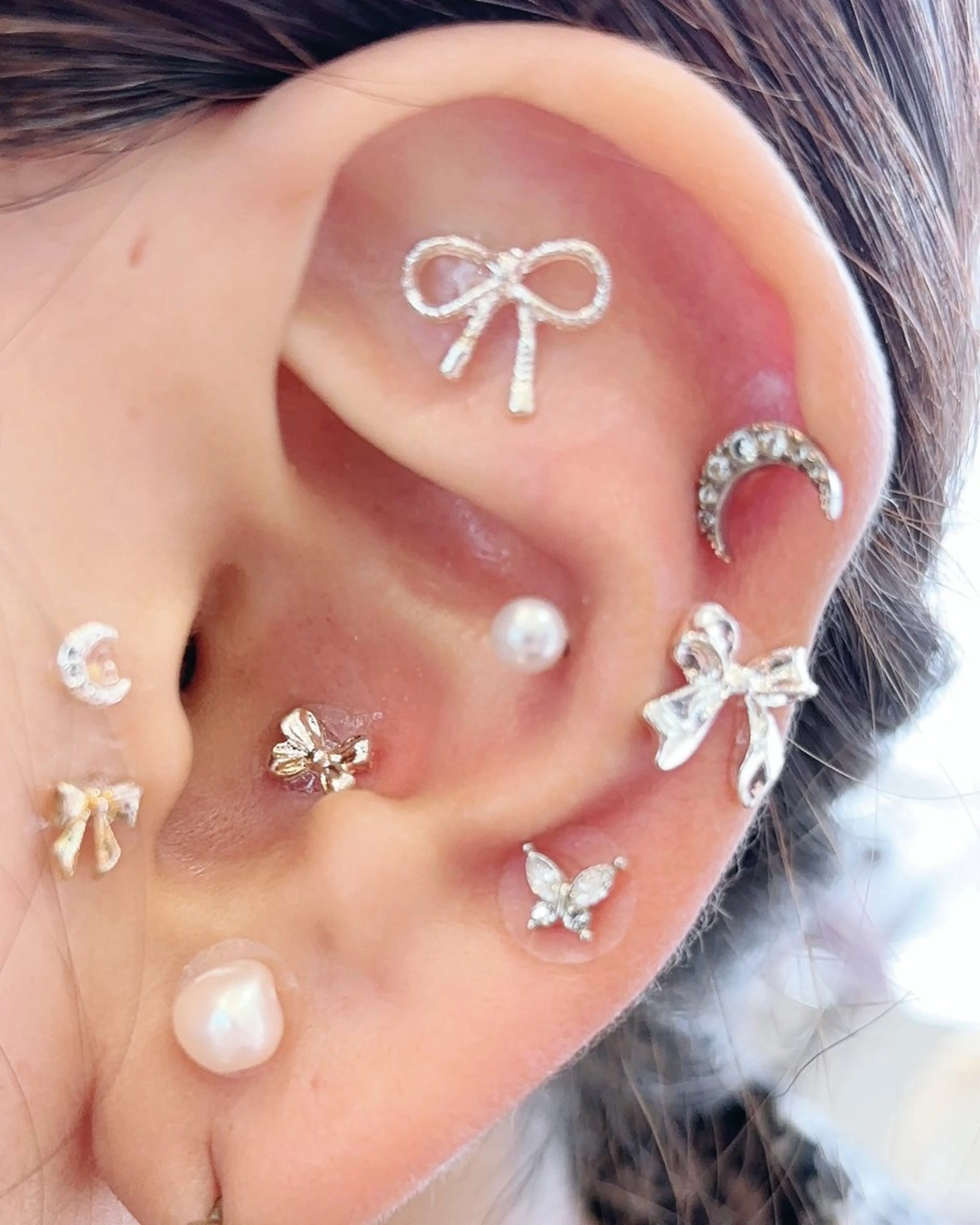 耳ツボジュエリー（片耳６粒×2）計12粒の写真