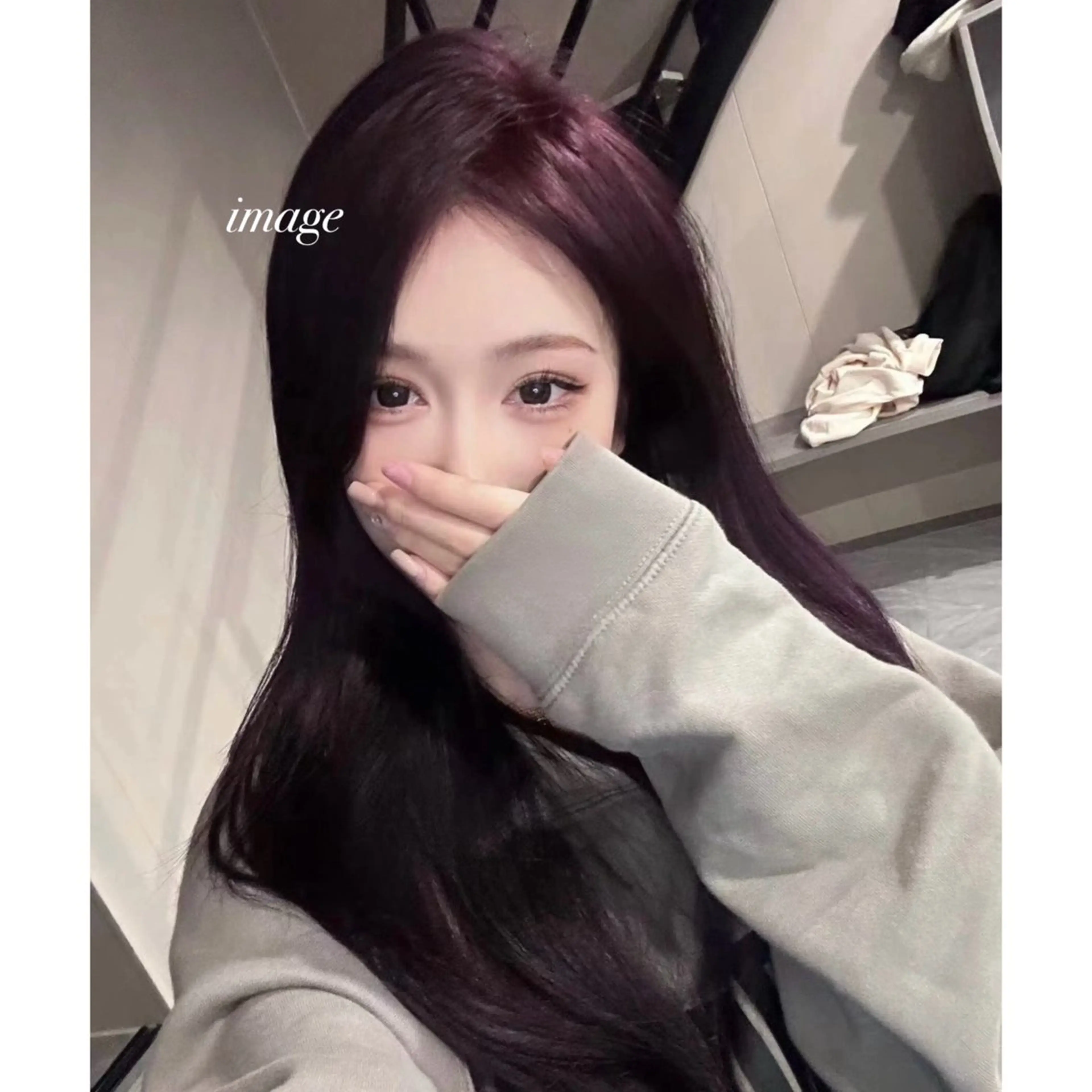 ロング カラー カット ヘアカラー トリートメント Kurumi🩶銀座 ラベンダーカラー🎀のヘアスタイル