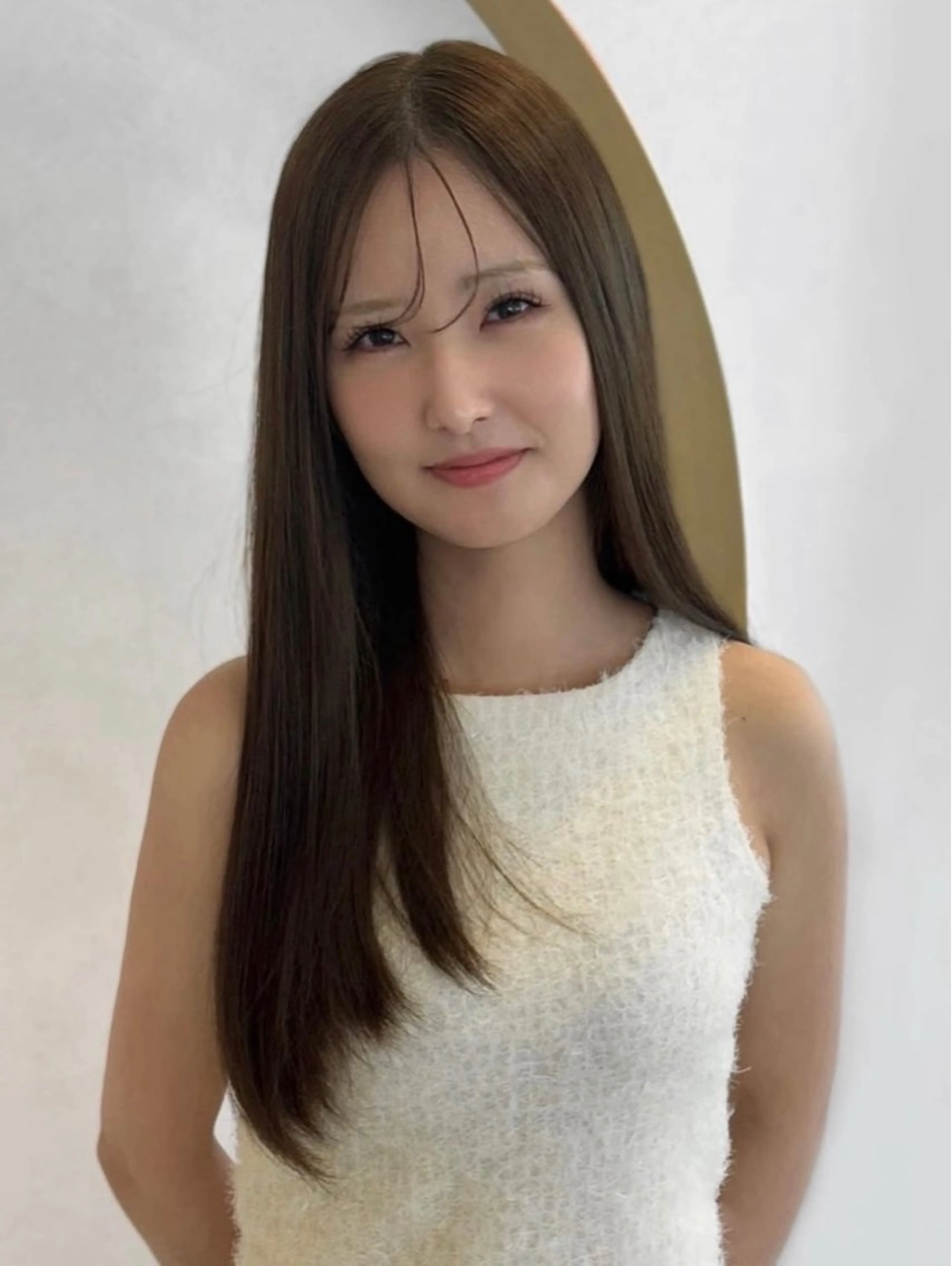 カラー ブラウンカラー 透明感カラー オリーブブラウン 髪質改善 ヘアカラー トリートメント ao - 赤み消し ベージュ/大阪梅田のヘアスタイル