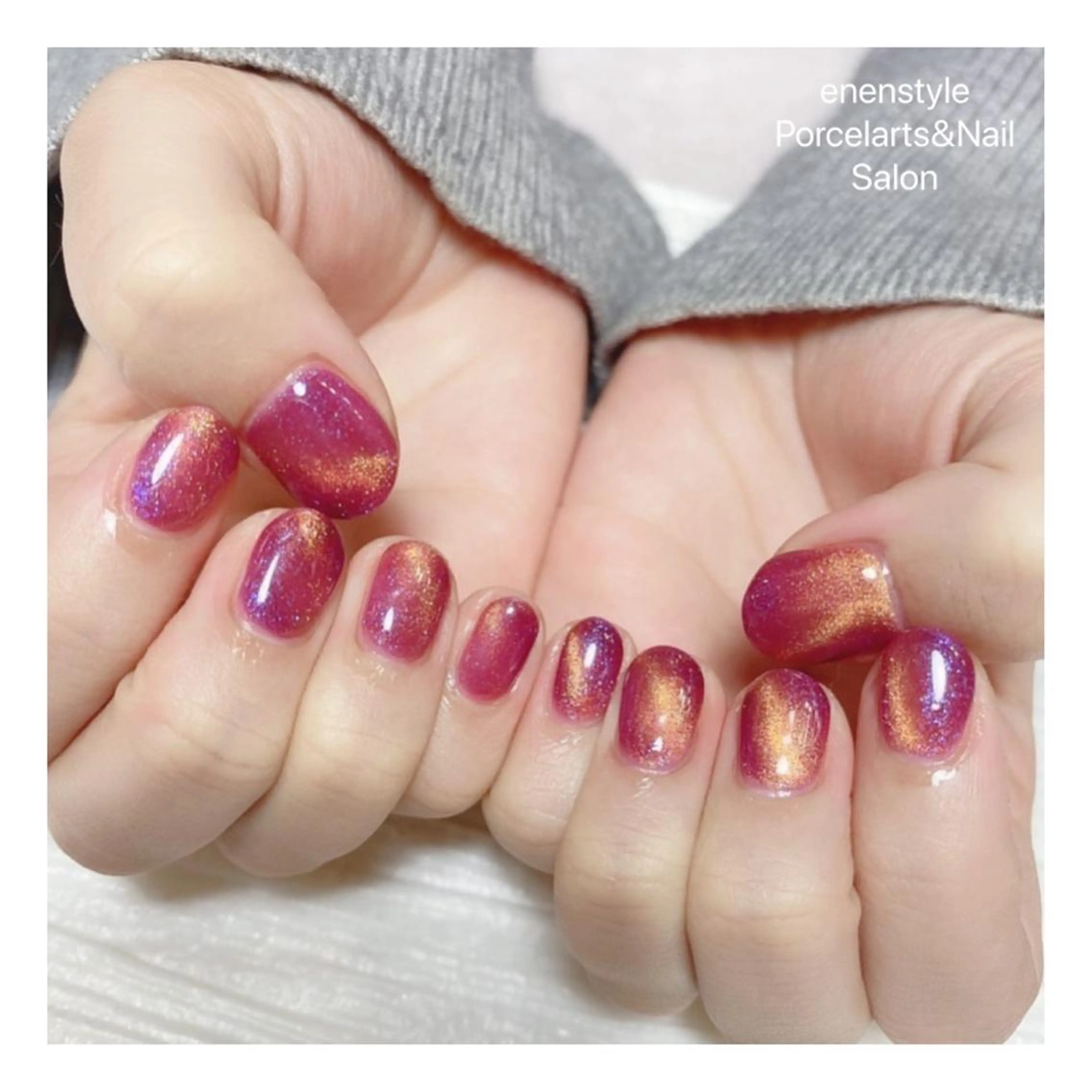 ショート ネイル ハンドネイル 👑enen style👑のネイルデザイン