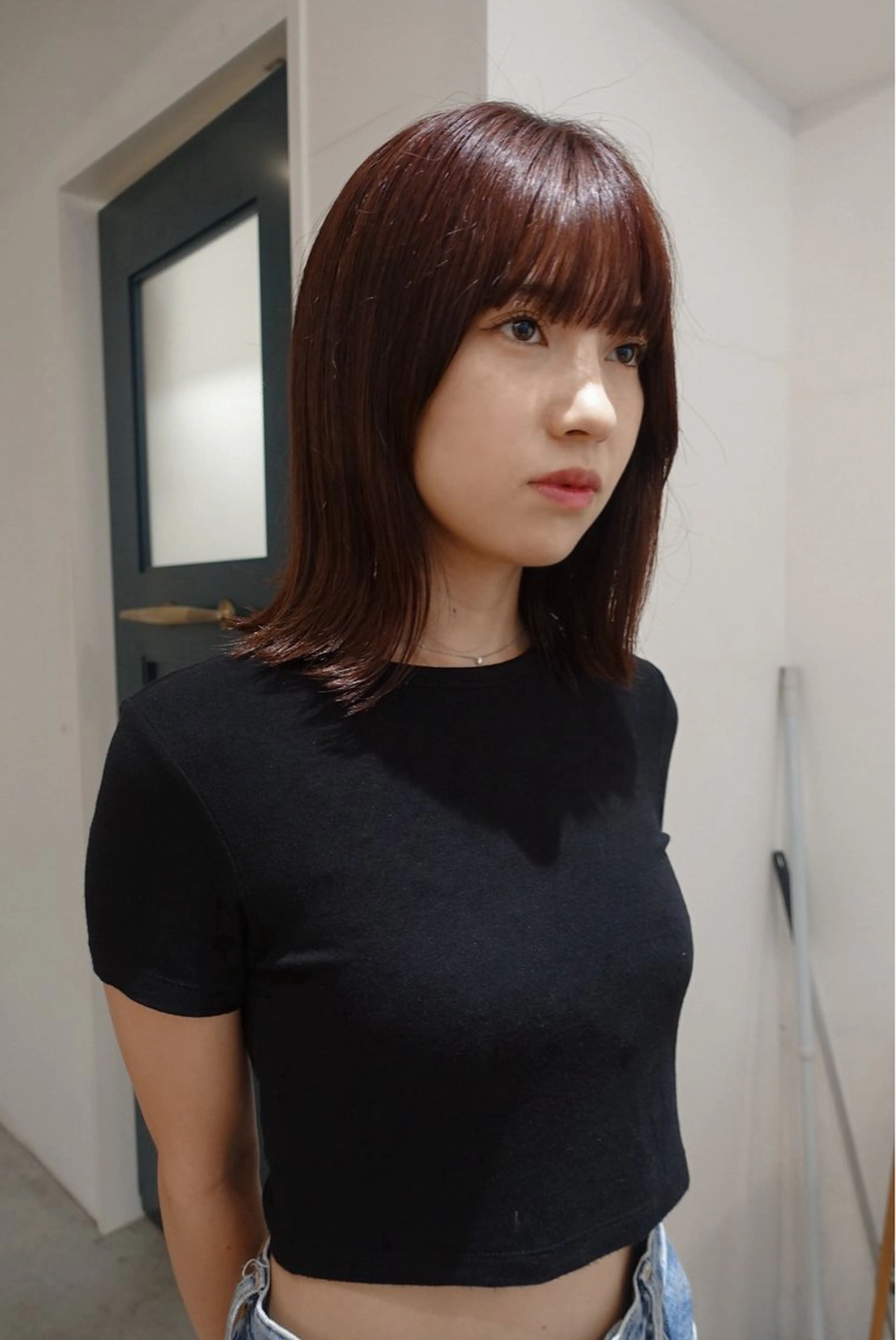 ミディアム カラー YUUKI/ウルフ .ボブパーマのヘアスタイル