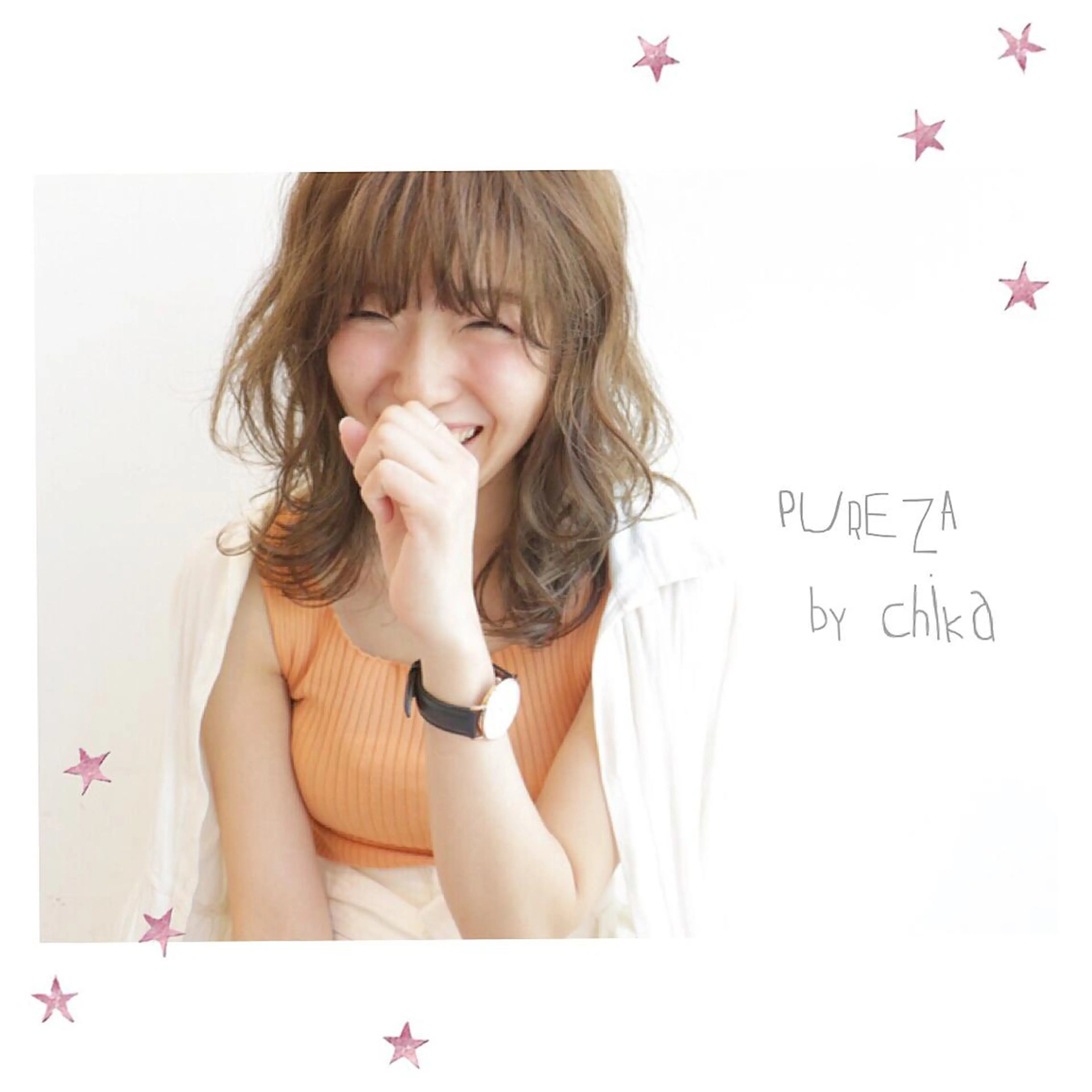 ミディアム 市川 千夏のヘアスタイル